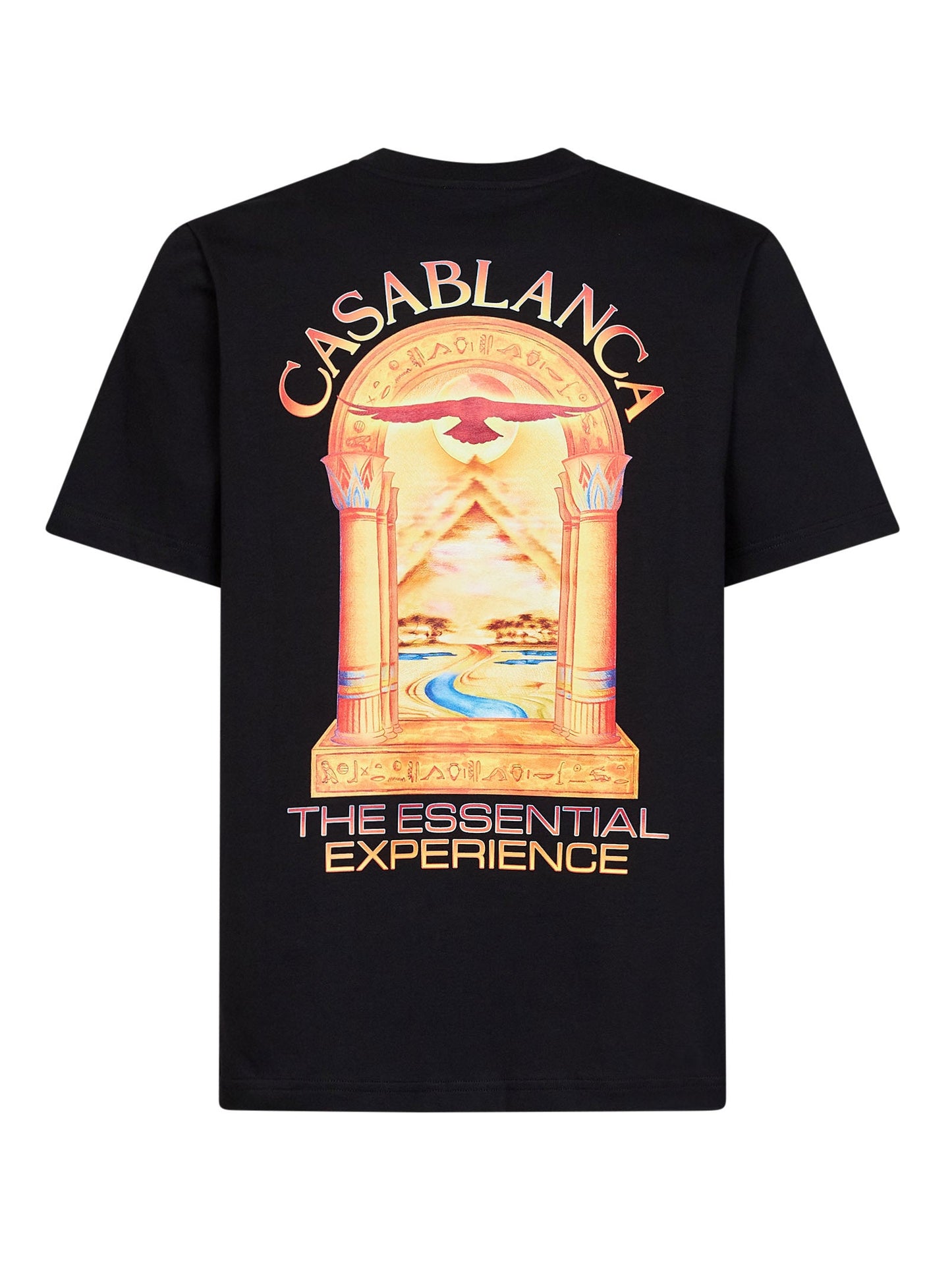 Casablanca Men Black Jersey Hermons Mirage Arch Printed T-Shirt CASABLANCA