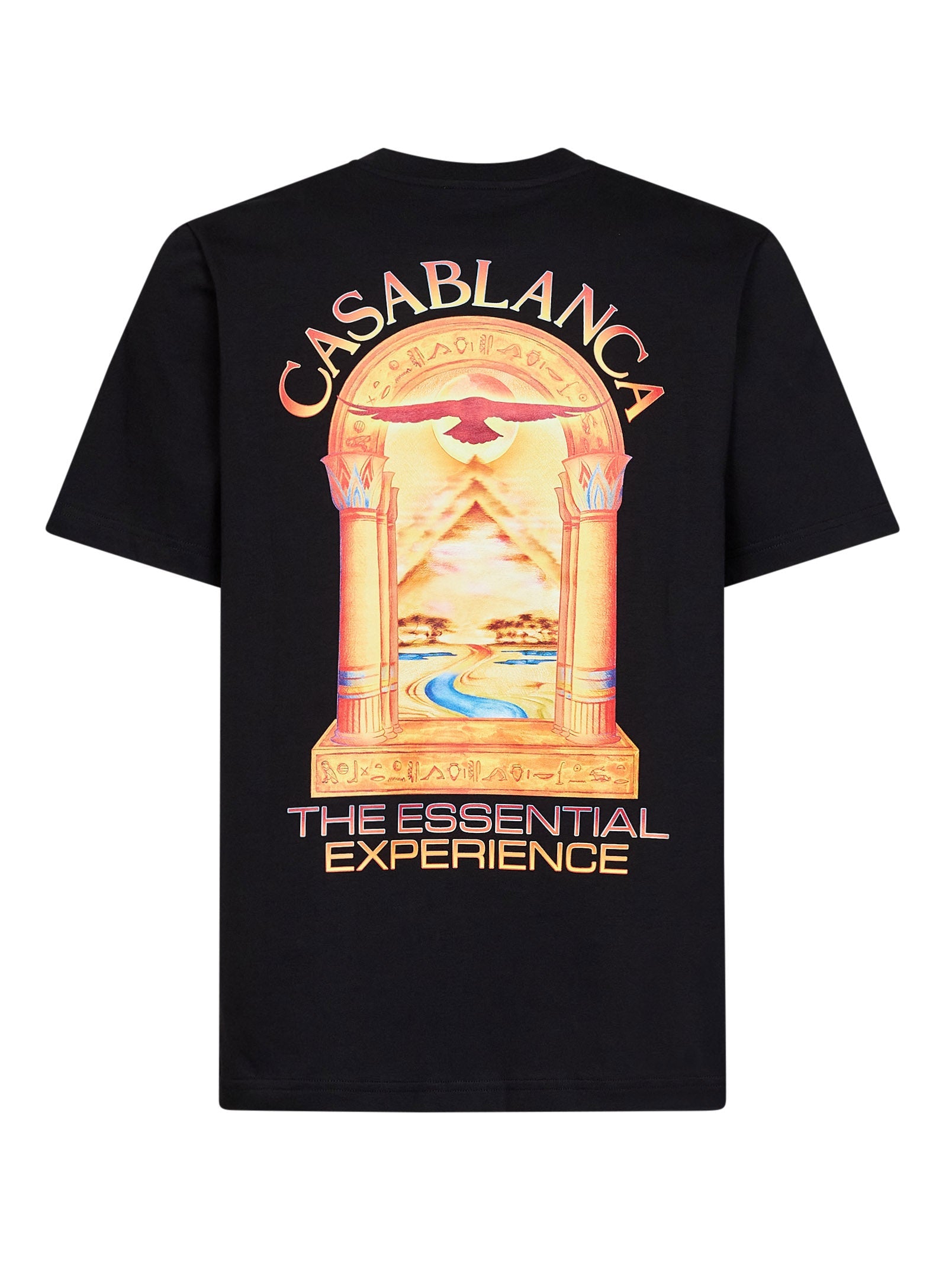 Casablanca Men Black Jersey Hermons Mirage Arch Printed T-Shirt CASABLANCA