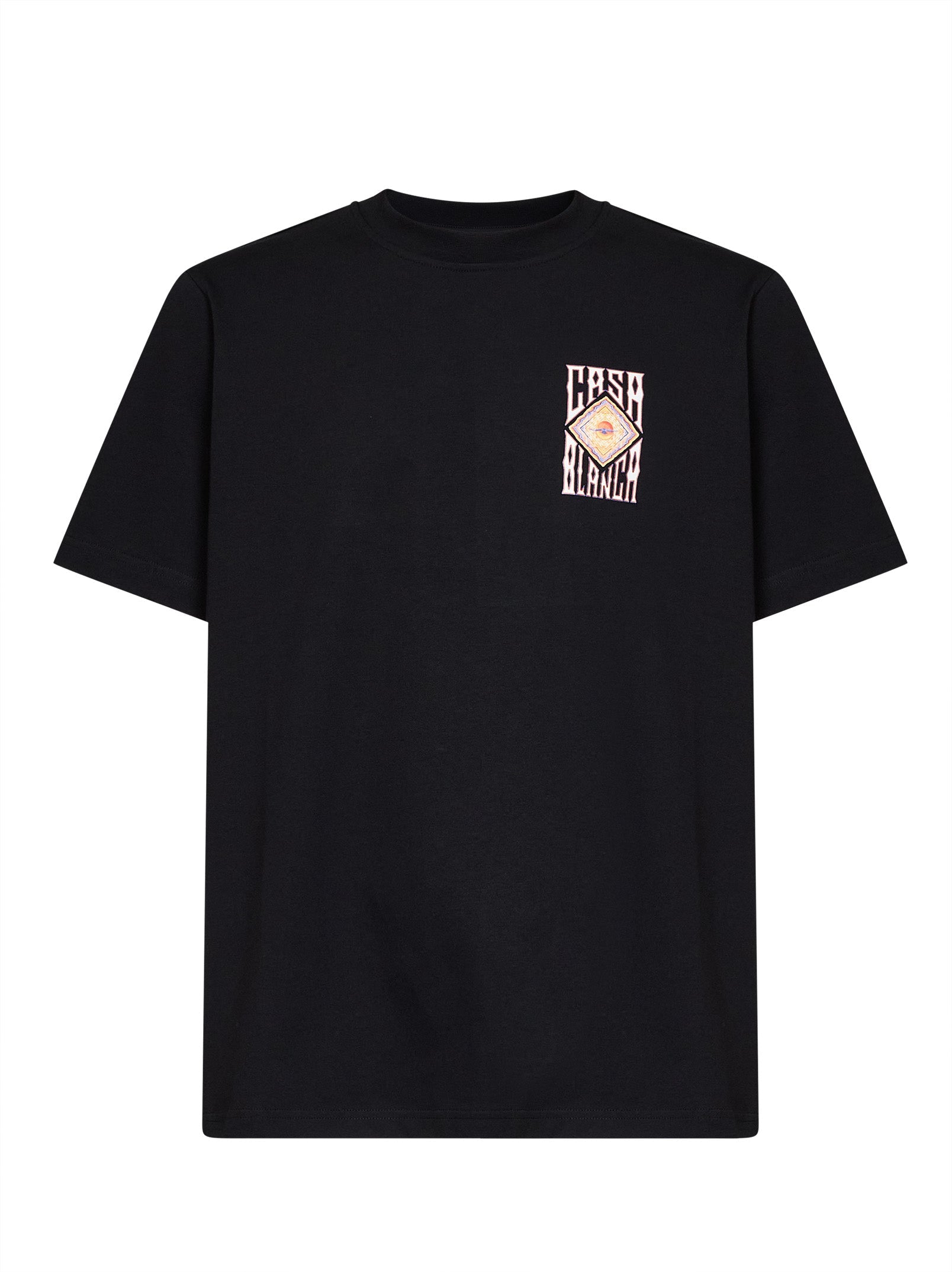 Casablanca Men Black Jersey Hermons Mirage Printed T-Shirt CASABLANCA