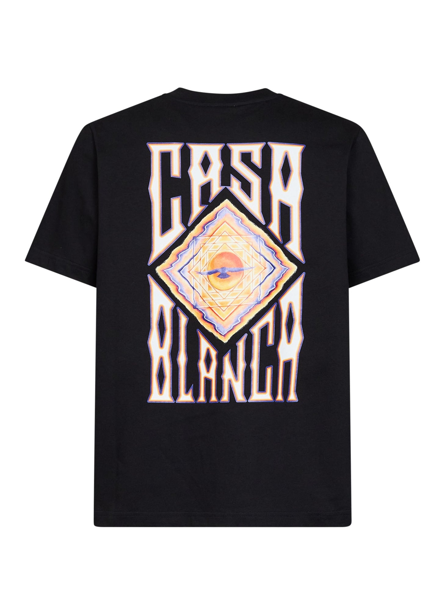 Casablanca Men Black Jersey Hermons Mirage Printed T-Shirt CASABLANCA