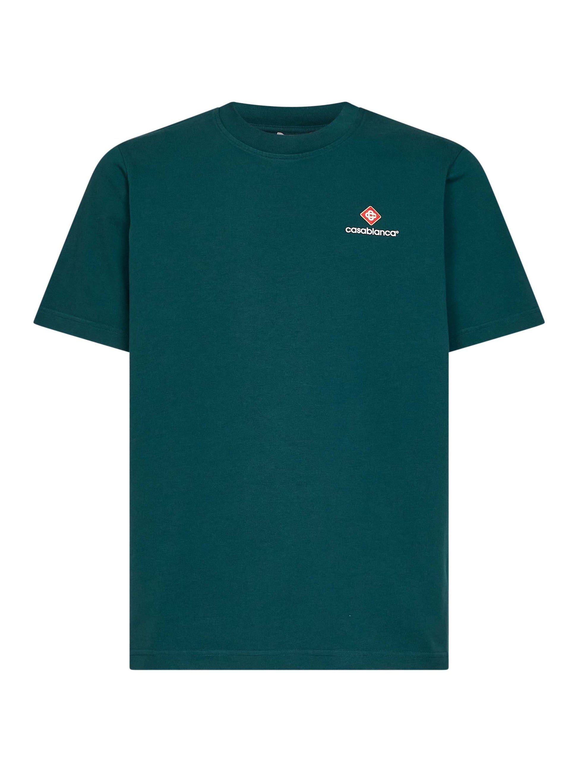 Casablanca Men Green Cotton Jersey Casablanca Sport Type T-Shirt CASABLANCA