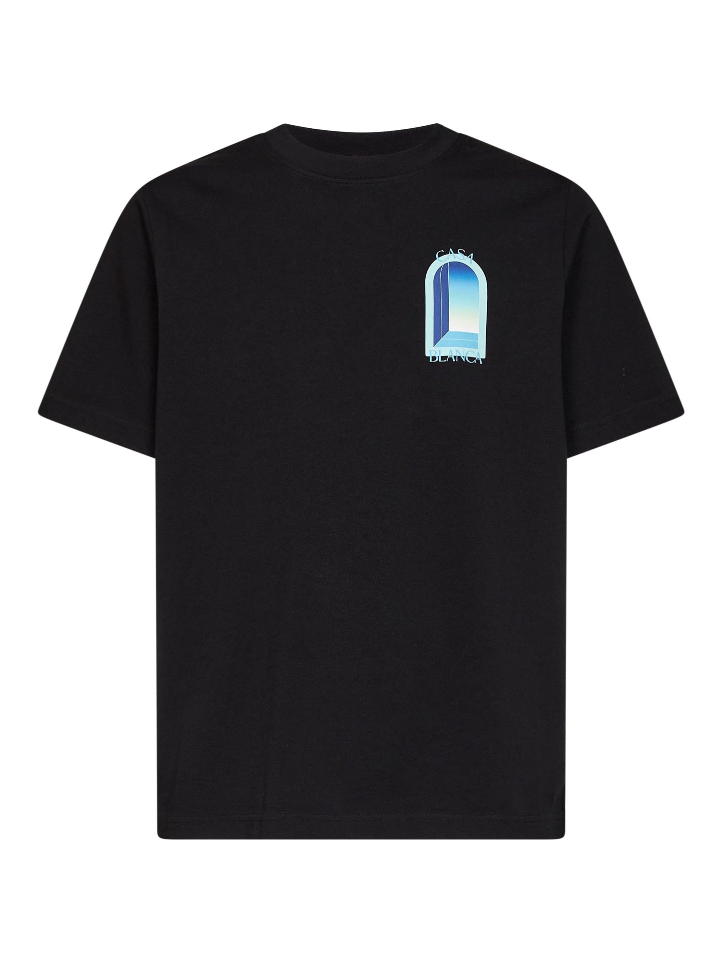 Casablanca Men Black Cotton Jersey Gradient L'arche T-Shirt CASABLANCA
