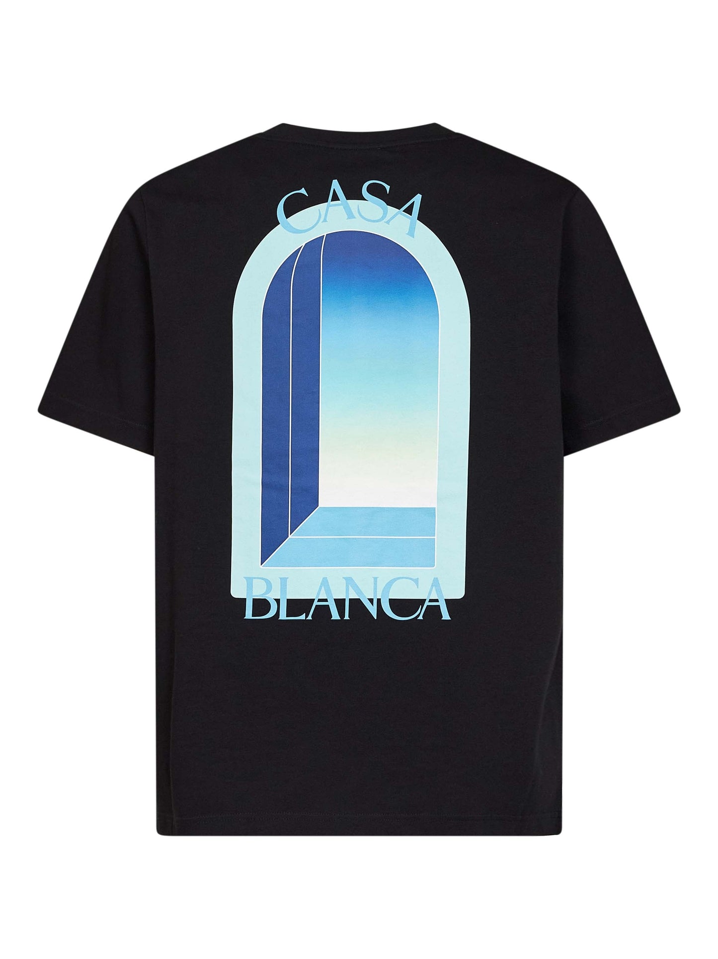 Casablanca Men Black Cotton Jersey Gradient L'arche T-Shirt CASABLANCA
