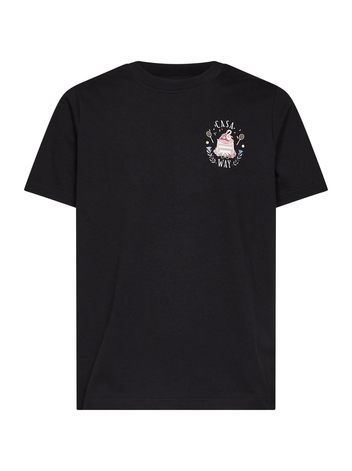 Casablanca Men Black Cotton Jersey Casa Way T-Shirt CASABLANCA