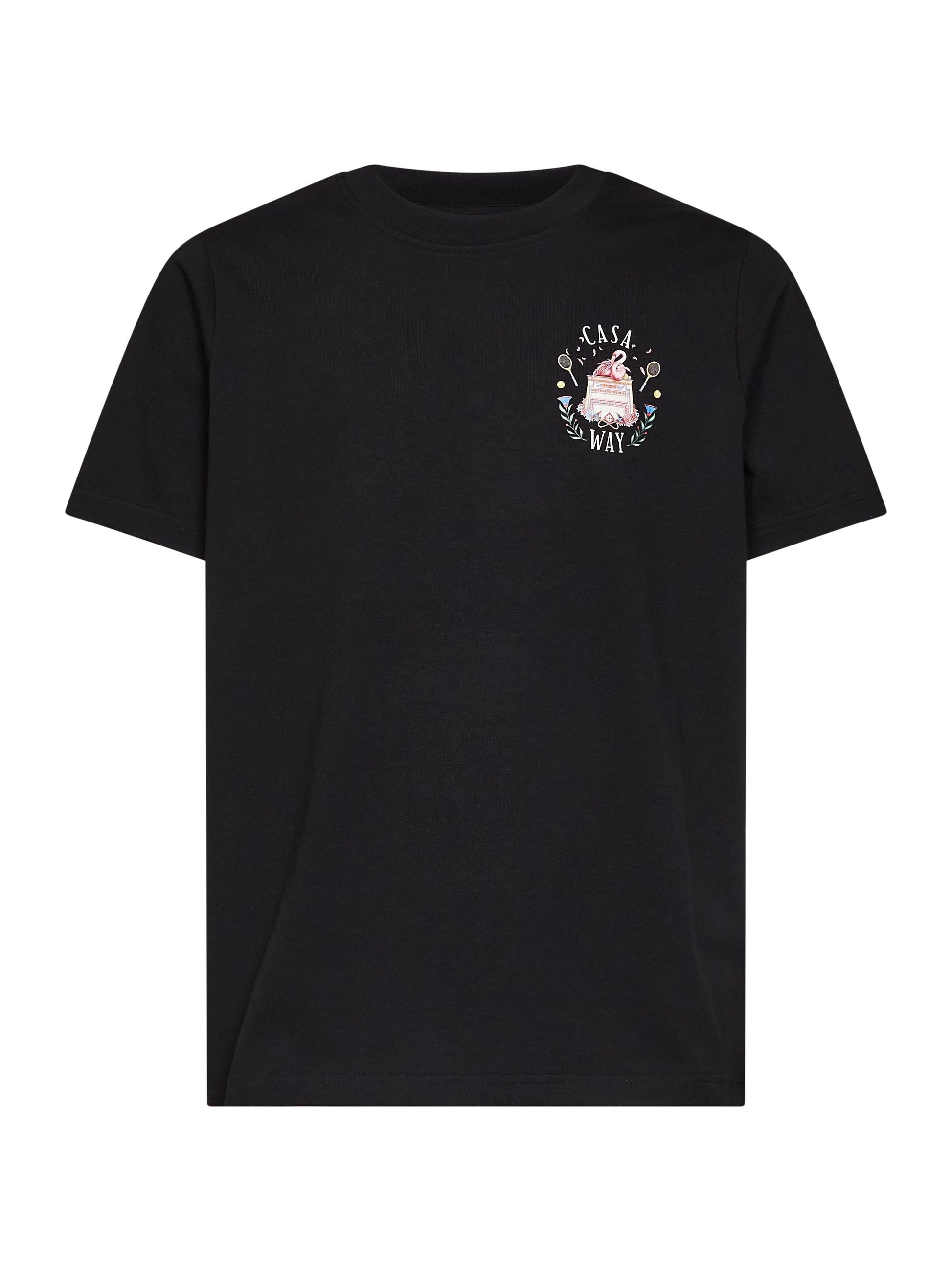 Casablanca Men Black Cotton Jersey Casa Way T-Shirt CASABLANCA