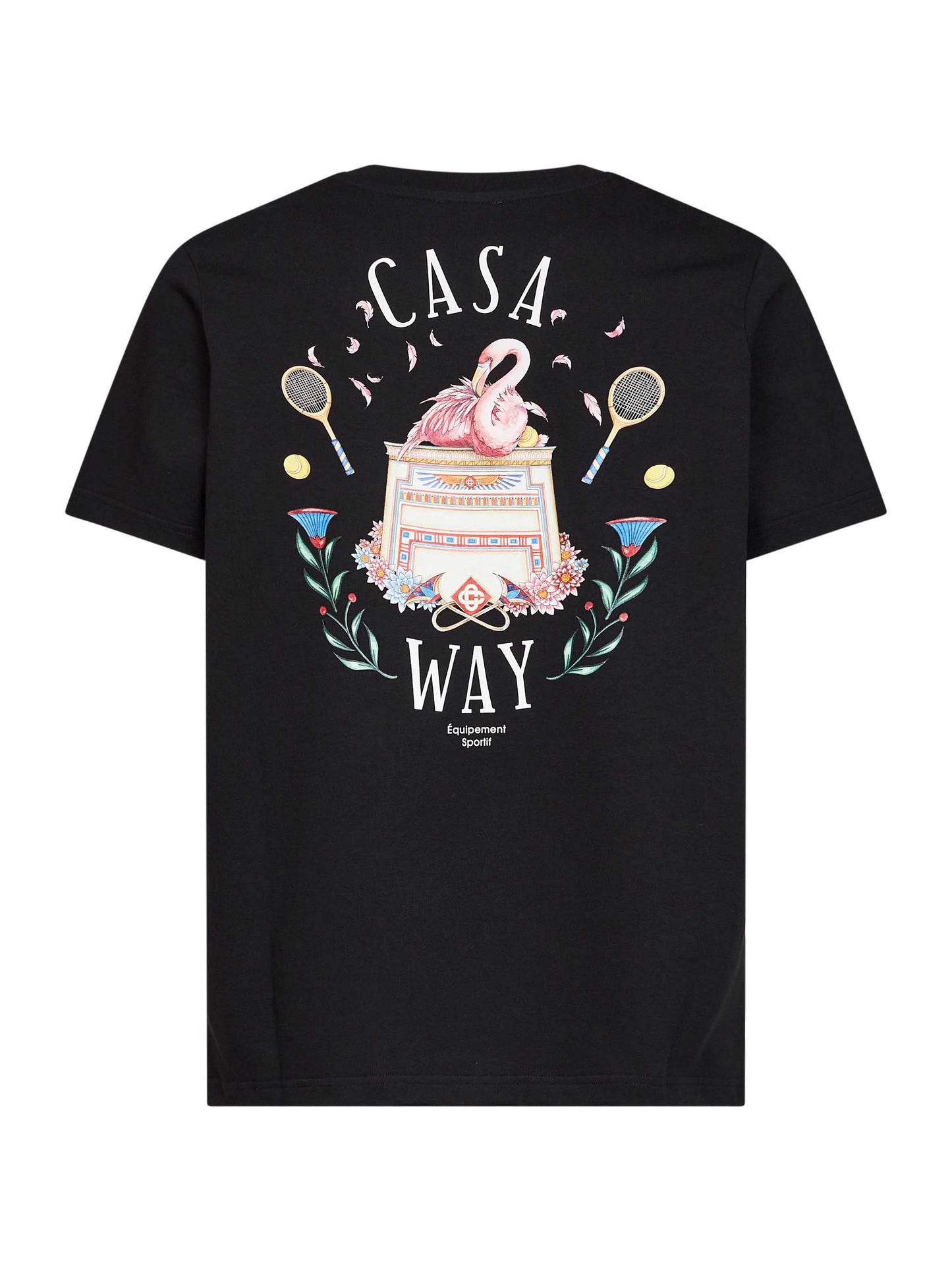 Casablanca Men Black Cotton Jersey Casa Way T-Shirt CASABLANCA