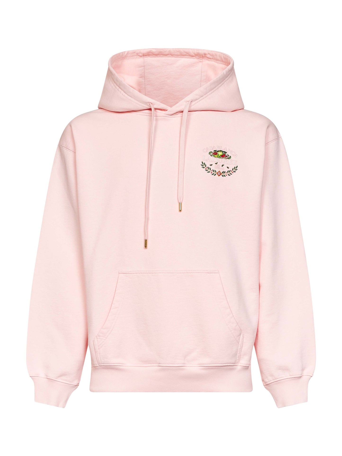 Casablanca Men Pink Cotton Laduree X Casablanca Embroidered Hoodie CASABLANCA