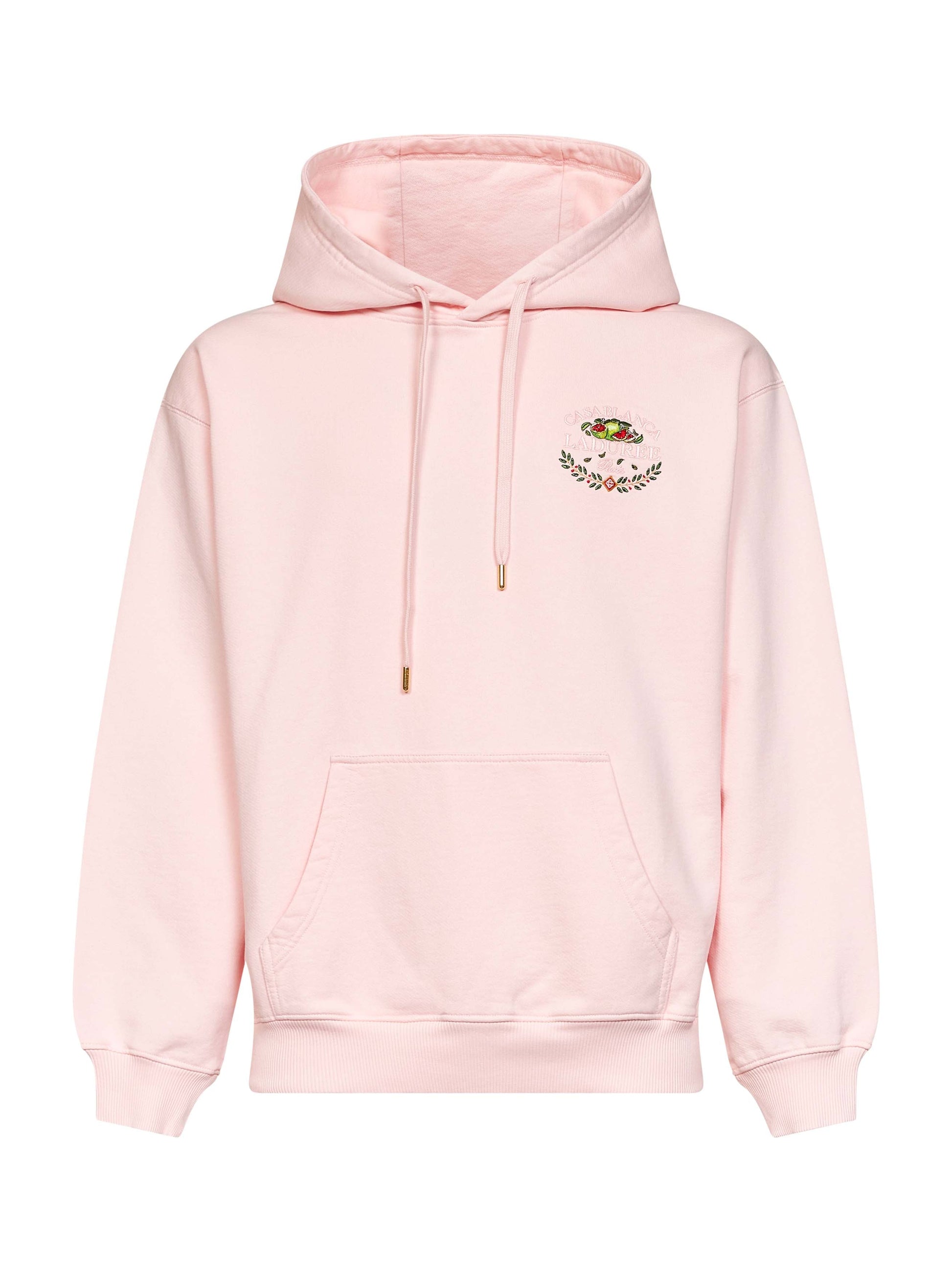 Casablanca Men Pink Cotton Laduree X Casablanca Embroidered Hoodie CASABLANCA