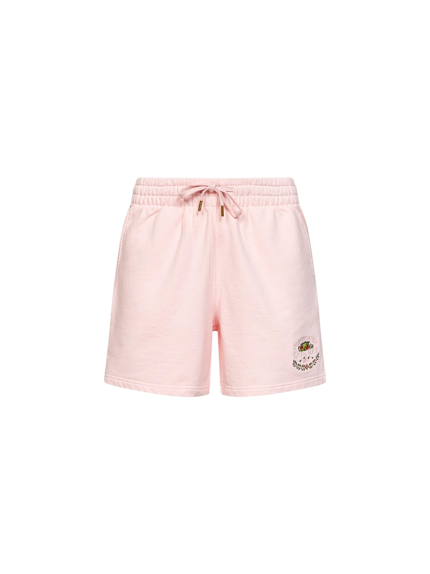 Casablanca Men Pink Cotton Laduree X Casablanca Embroidered Shorts CASABLANCA