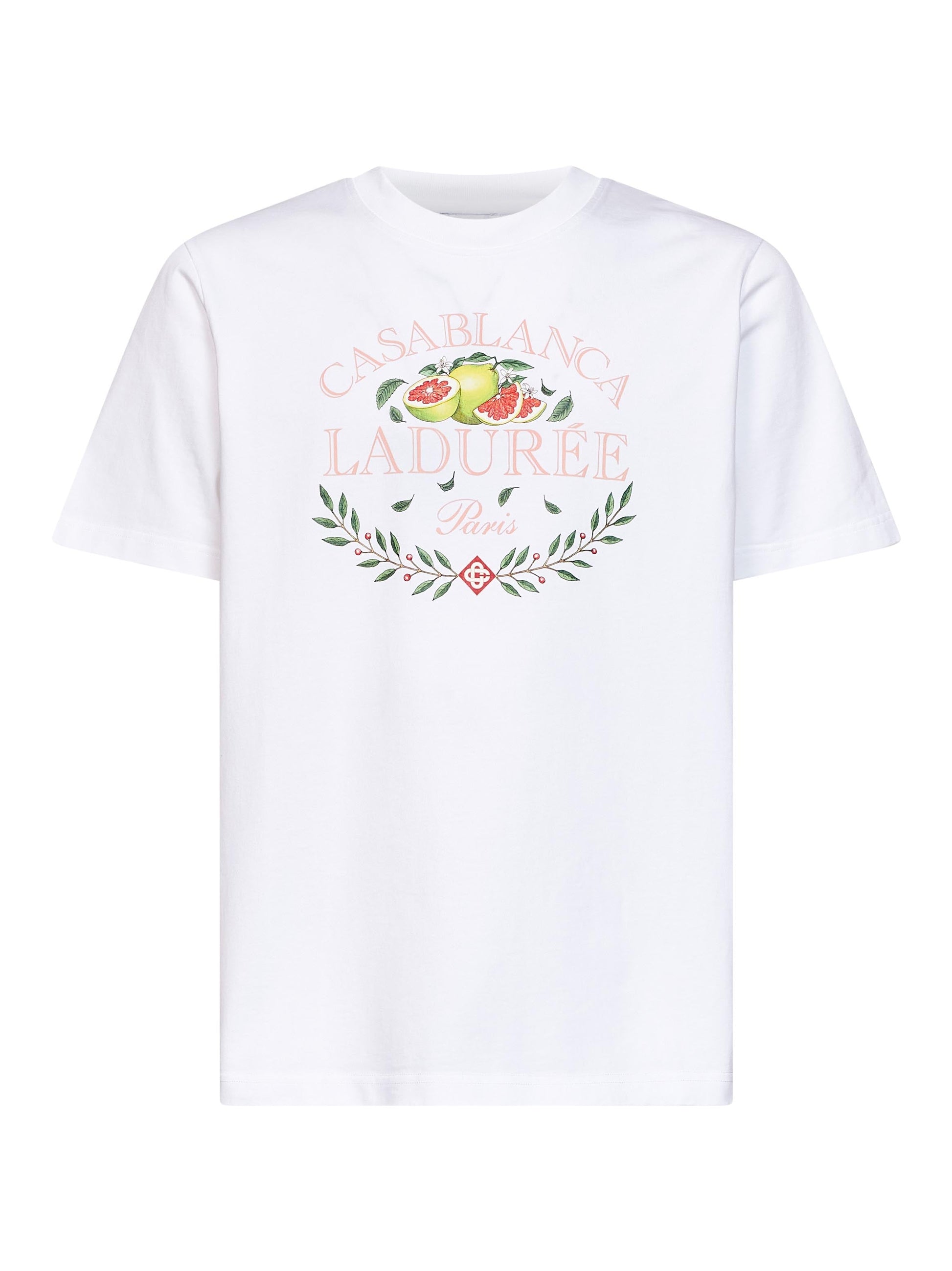 Casablanca Men White Cotton Jersey Laduree X Casablanca T-Shirt CASABLANCA