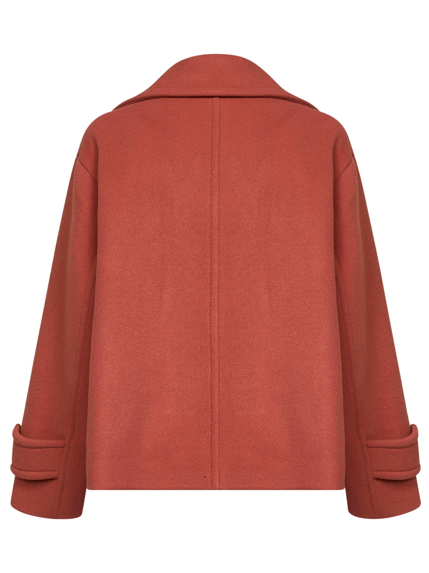 Chloé Women Cedar Pink Wool Blend Oversized Short Coat CHLOE