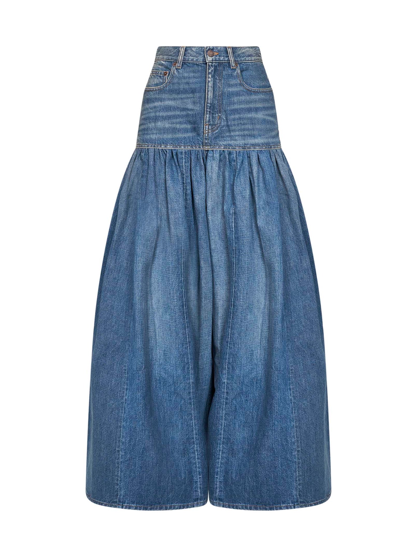 Chloé Women Blue Denim High-Waisted Balloon Jeans CHLOE