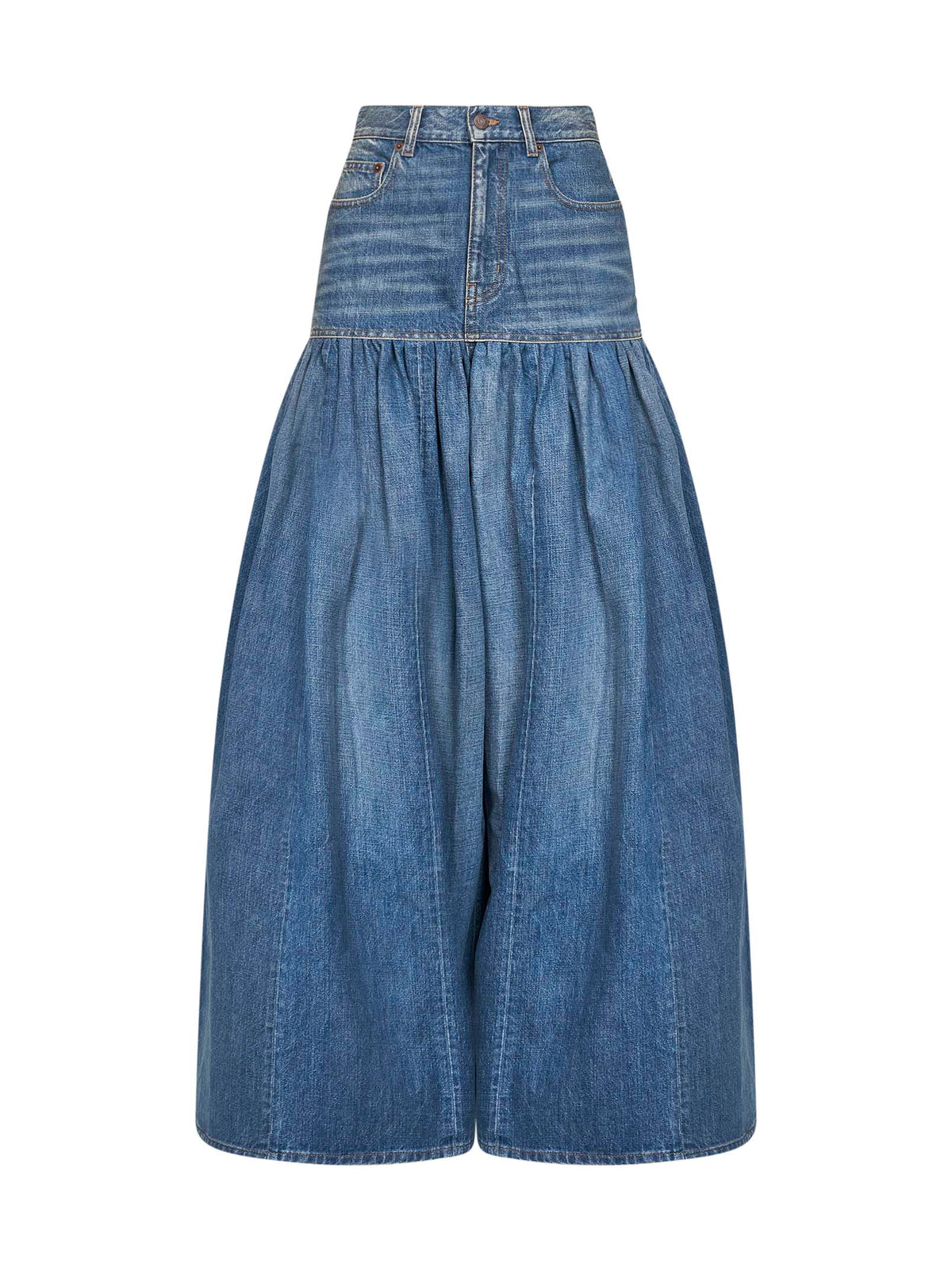 Chloé Women Blue Denim High-Waisted Balloon Jeans CHLOE