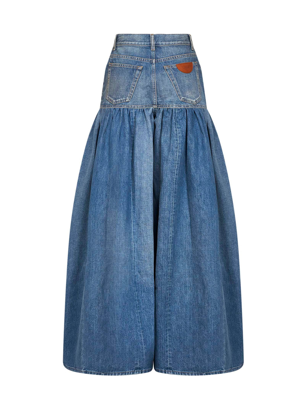 Chloé Women Blue Denim High-Waisted Balloon Jeans CHLOE