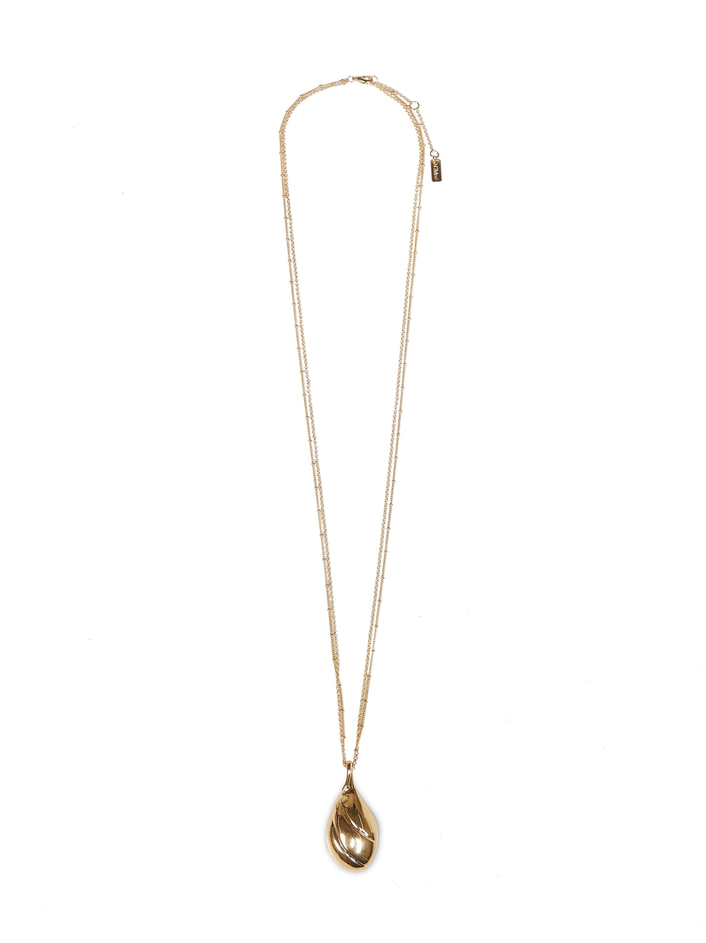 Chloé Women Gold Metal Chloé Mirror Pendant Necklace CHLOE