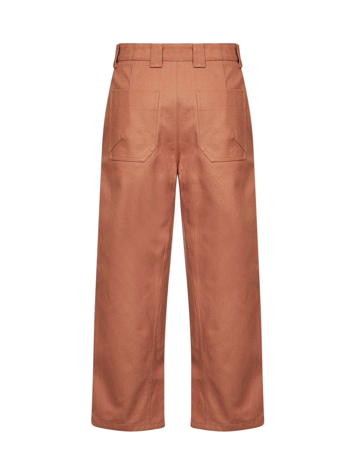 Chloé Women Blushy Pink Cotton Canvas Barrel Trousers CHLOE
