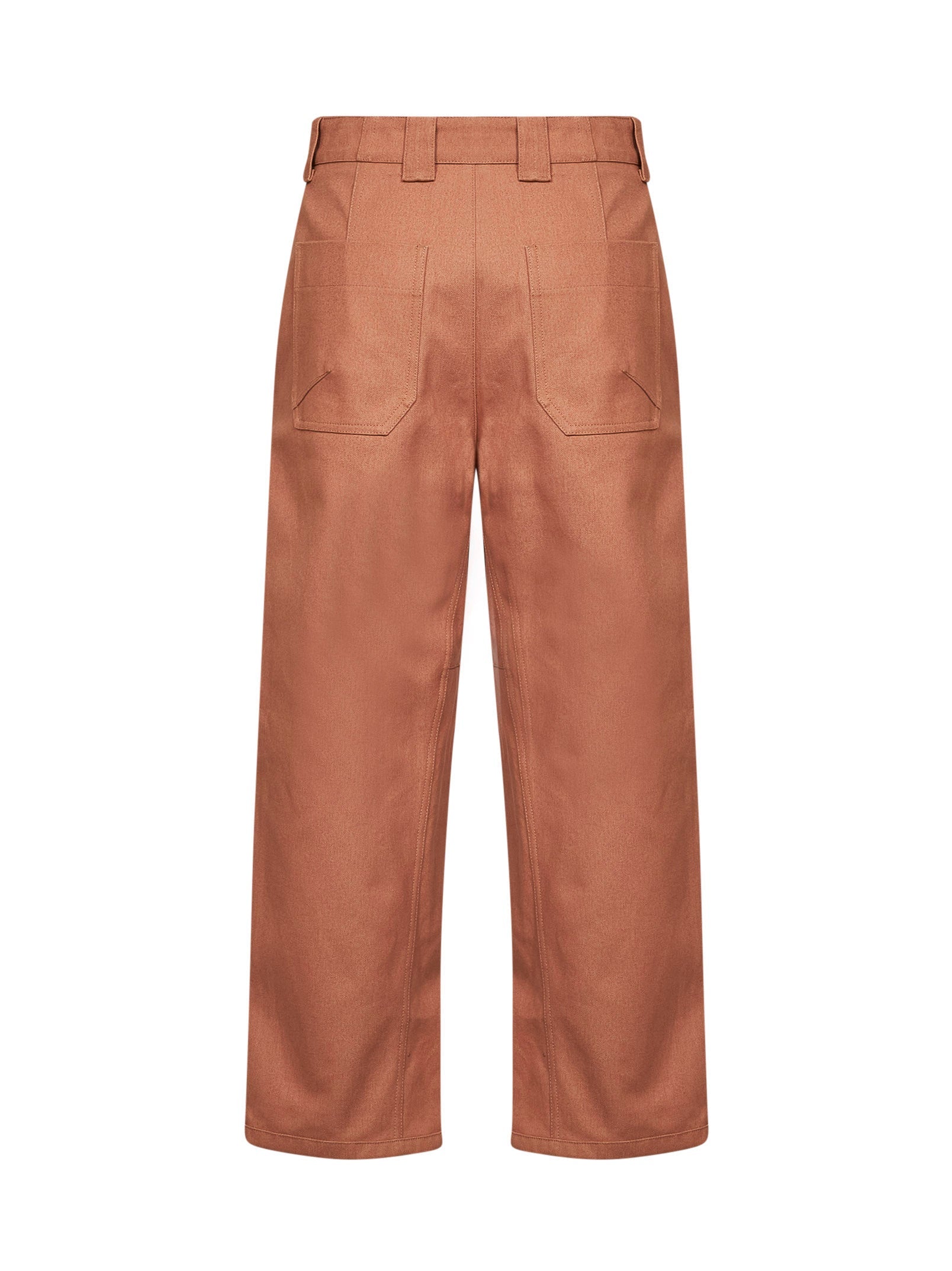 Chloé Women Blushy Pink Cotton Canvas Barrel Trousers CHLOE