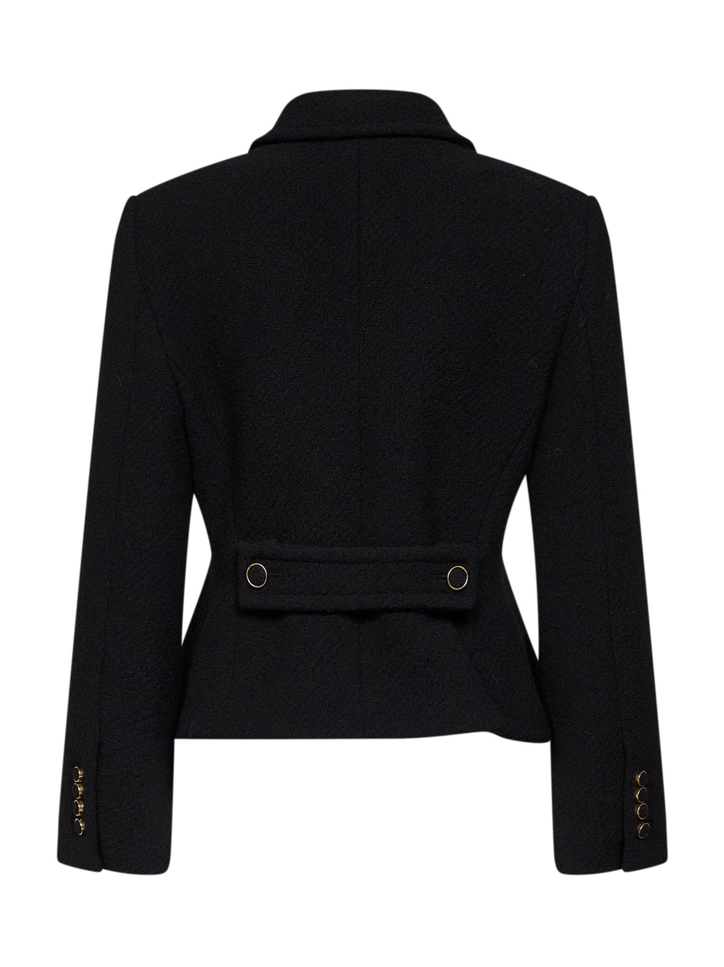 Chloé Women Black Wool Blend Bouclette Jacket CHLOE