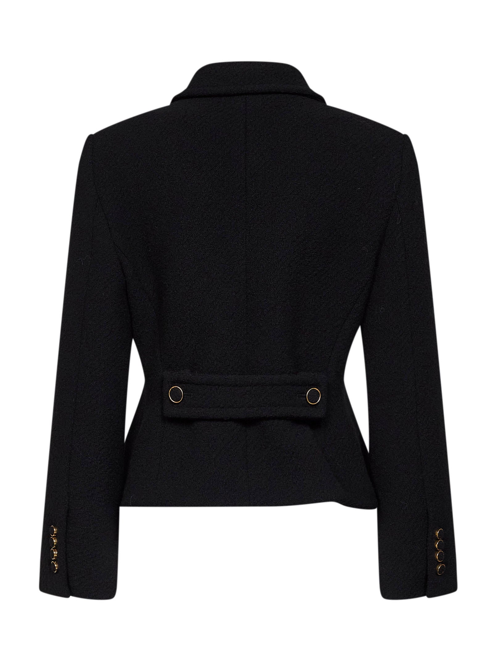 Chloé Women Black Wool Blend Bouclette Jacket CHLOE