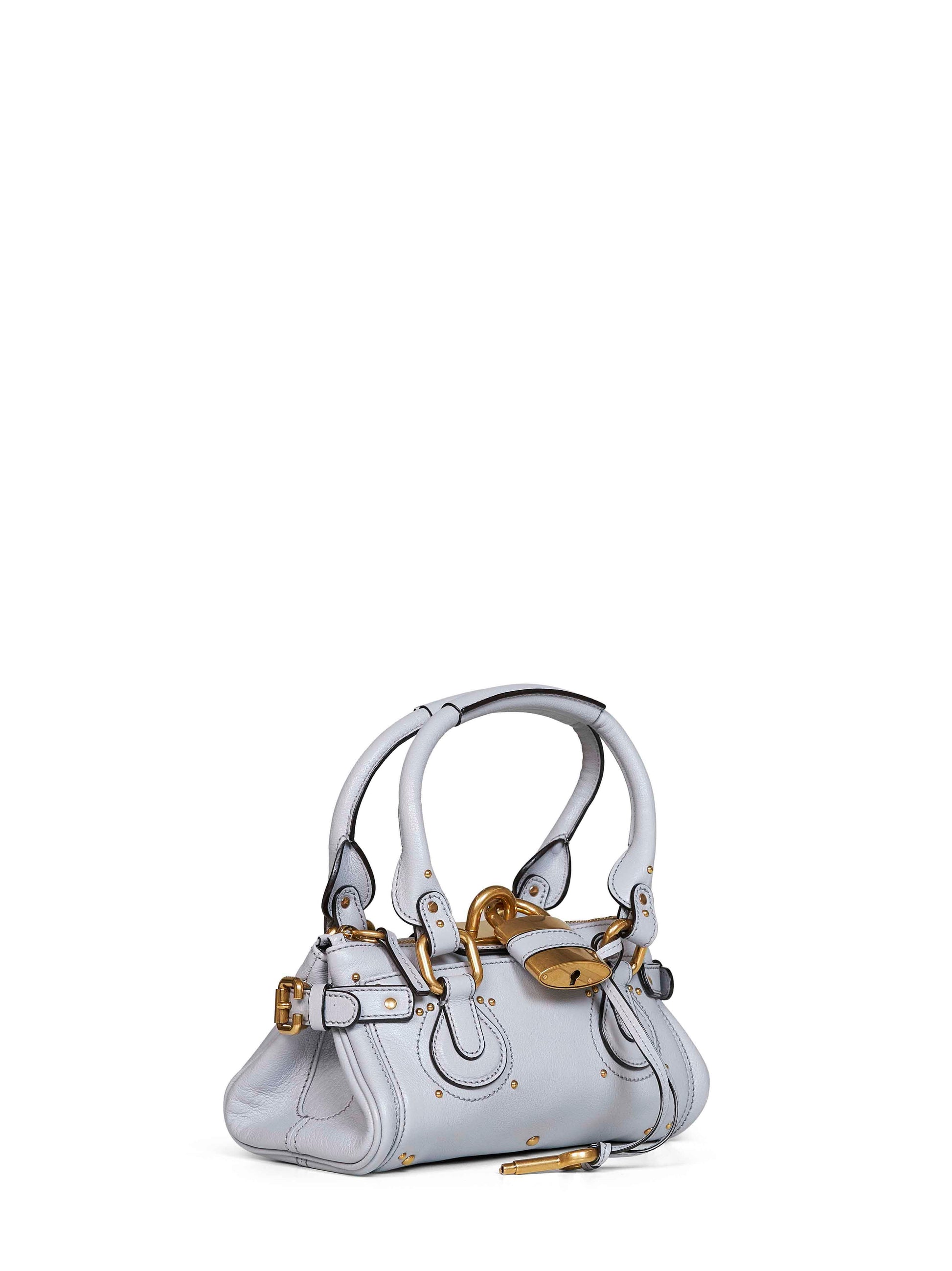 Chloé Women Greyish Blue Paddington Small Handbag CHLOE