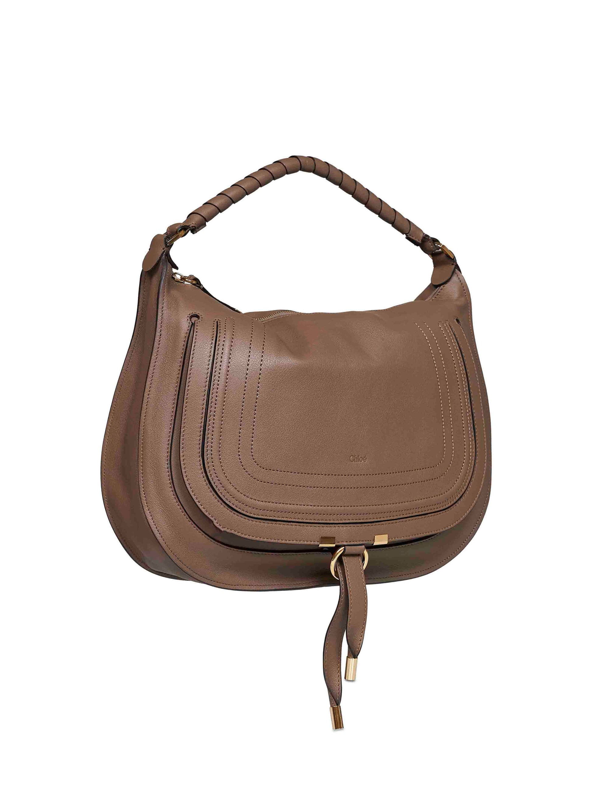 Chloé Women Deep Taupe Marcie Small Shoulder Bag CHLOE