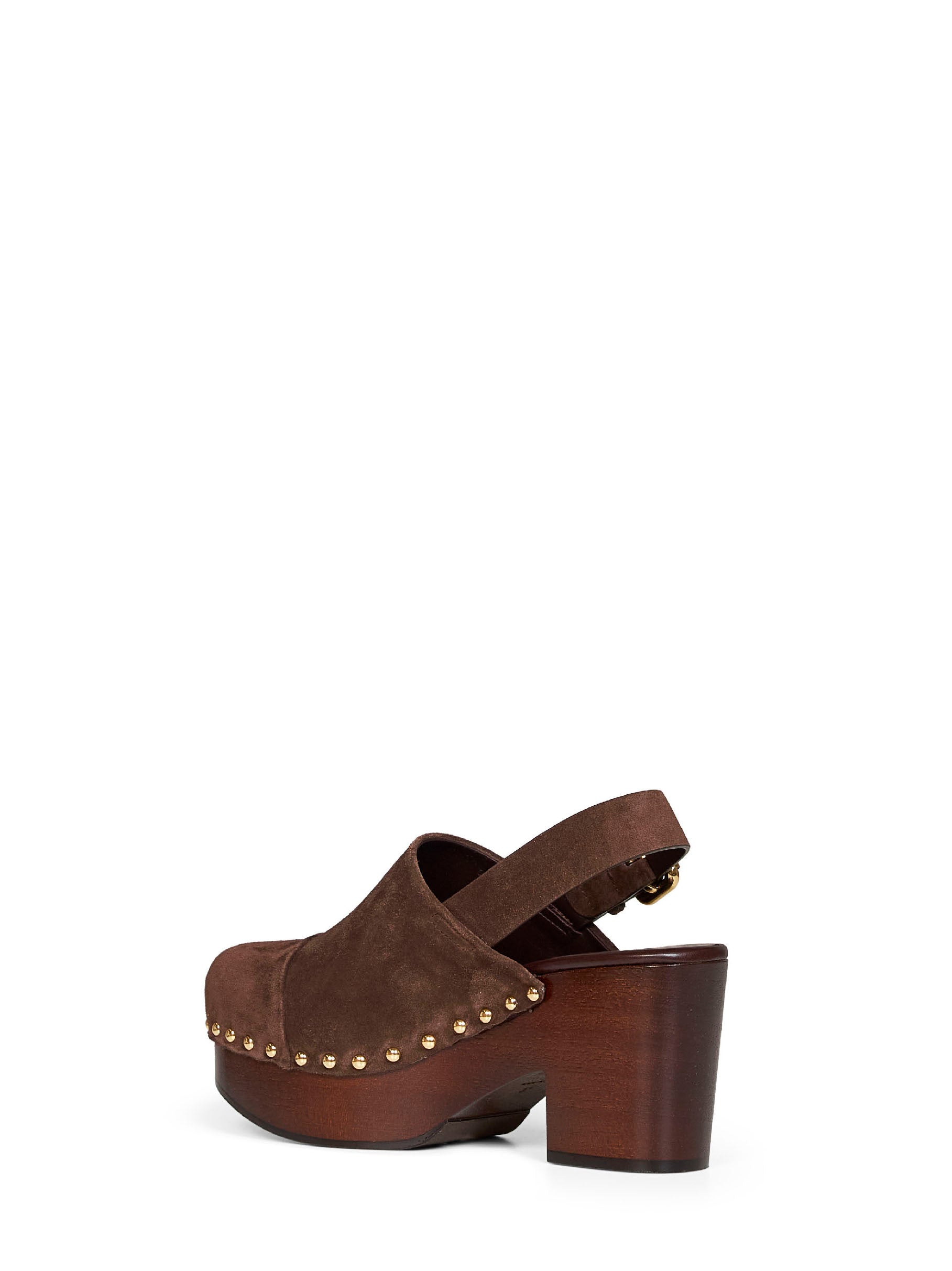 Chloé Women Chocolate Brown Jeannette Wedge Clogs CHLOE