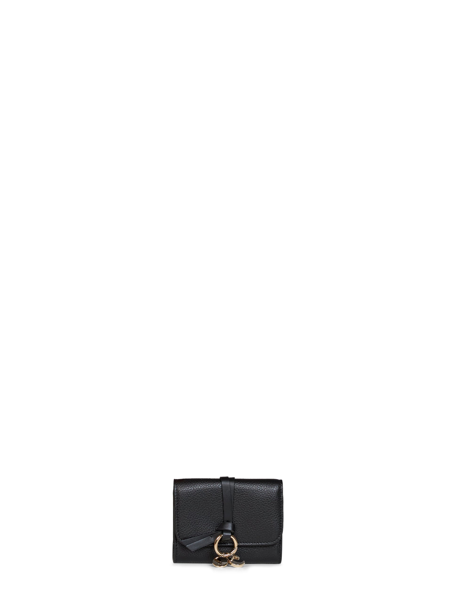 Chloé Women Black Alphabet Small Trifold Wallet CHLOE