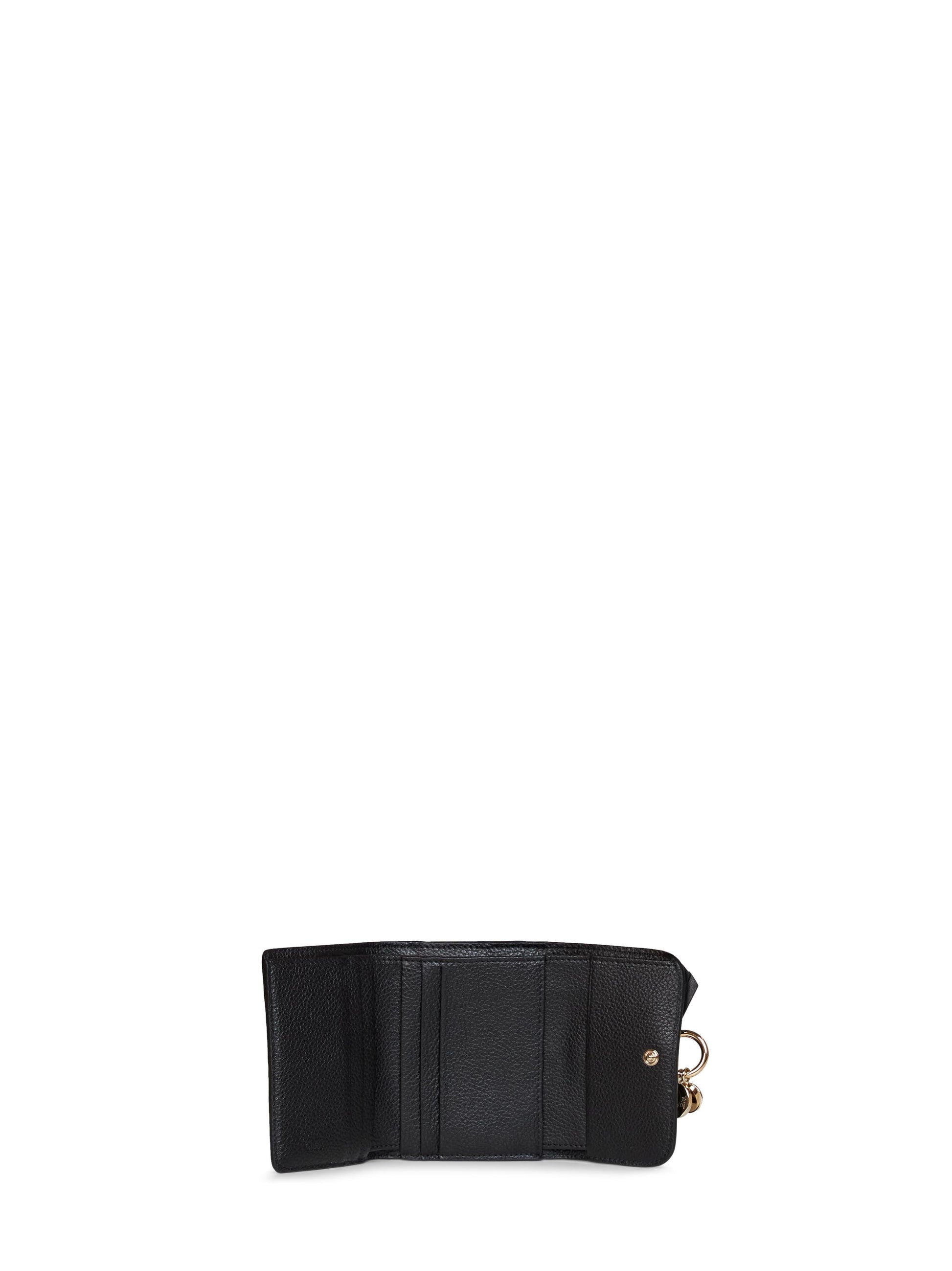Chloé Women Black Alphabet Small Trifold Wallet CHLOE