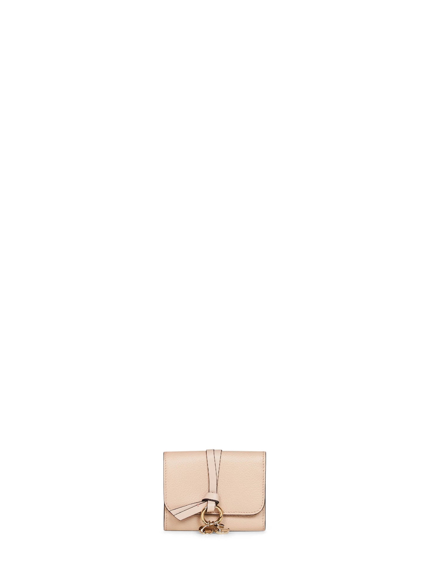 Chloé Women Cement Pink Alphabet Small Trifold Wallet CHLOE