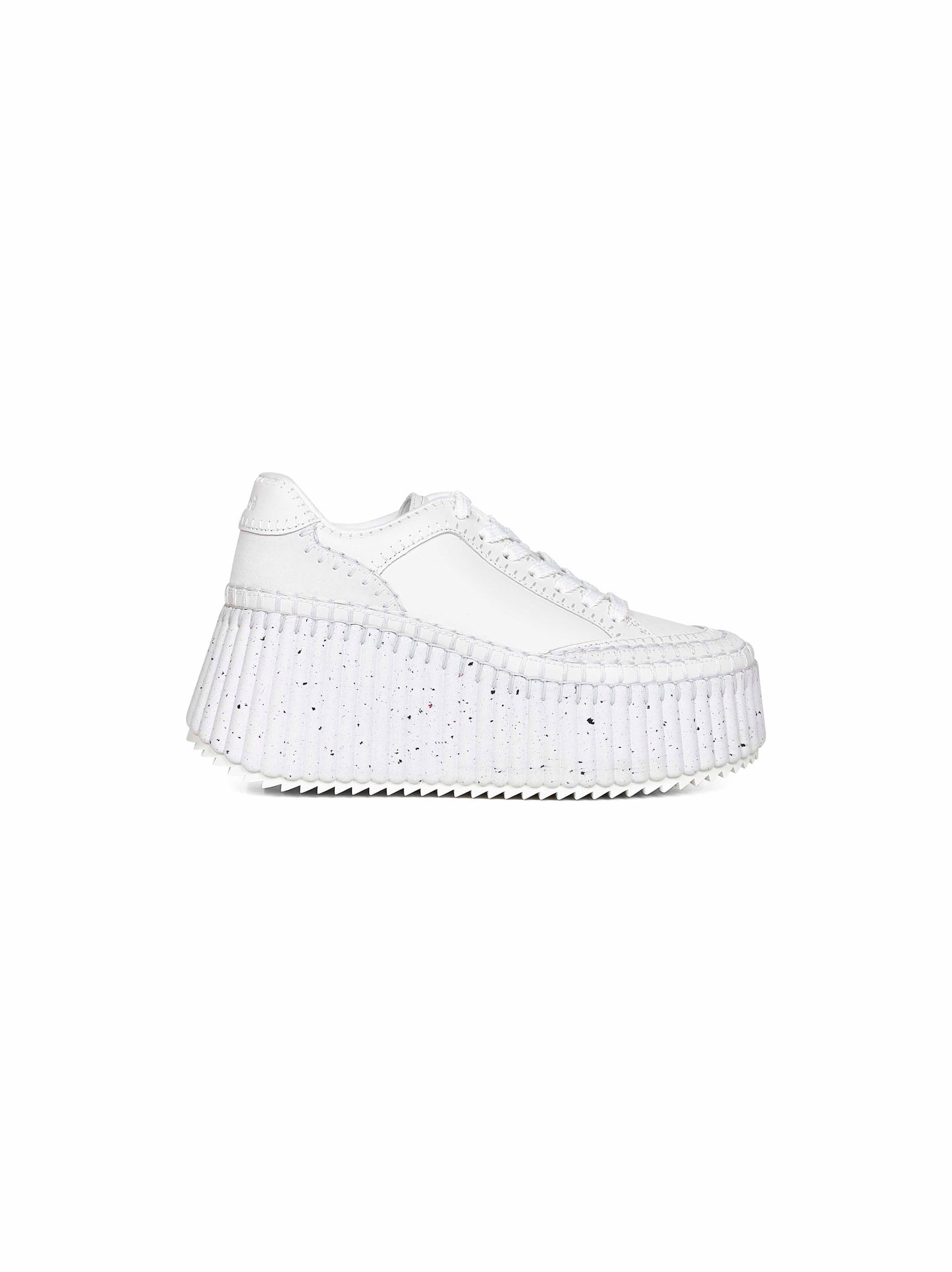 Chloé Women White Nama Wedge Sneakers CHLOE