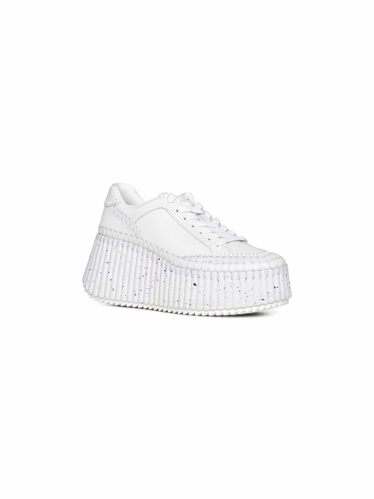 Chloé Women White Nama Wedge Sneakers CHLOE