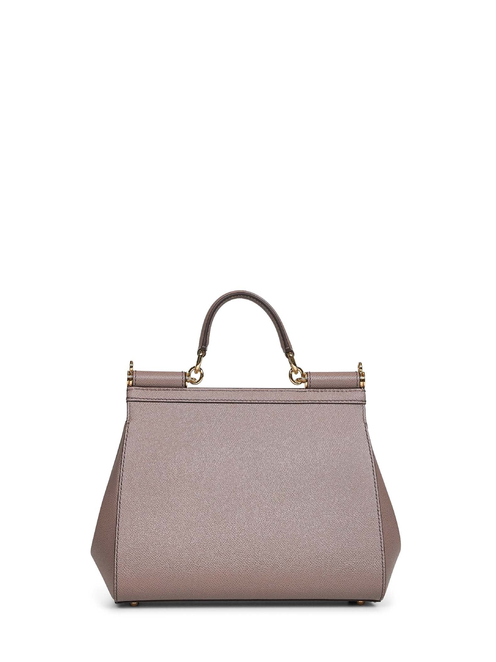 Dolce & Gabbana Women Taupe Large Sicily Handbag DOLCE & GABBANA