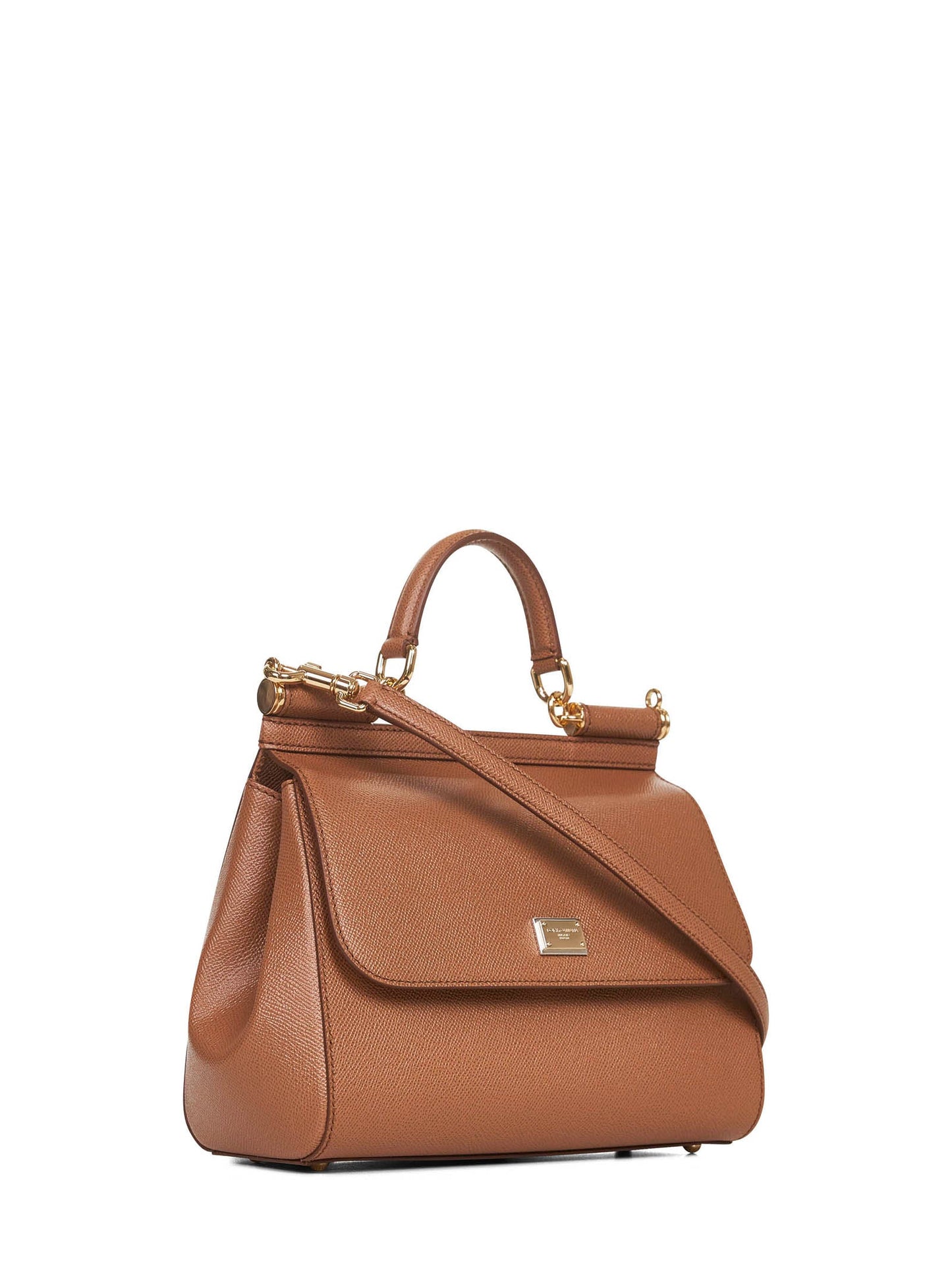 Dolce & Gabbana Women Camel Large Sicily Handbag DOLCE & GABBANA