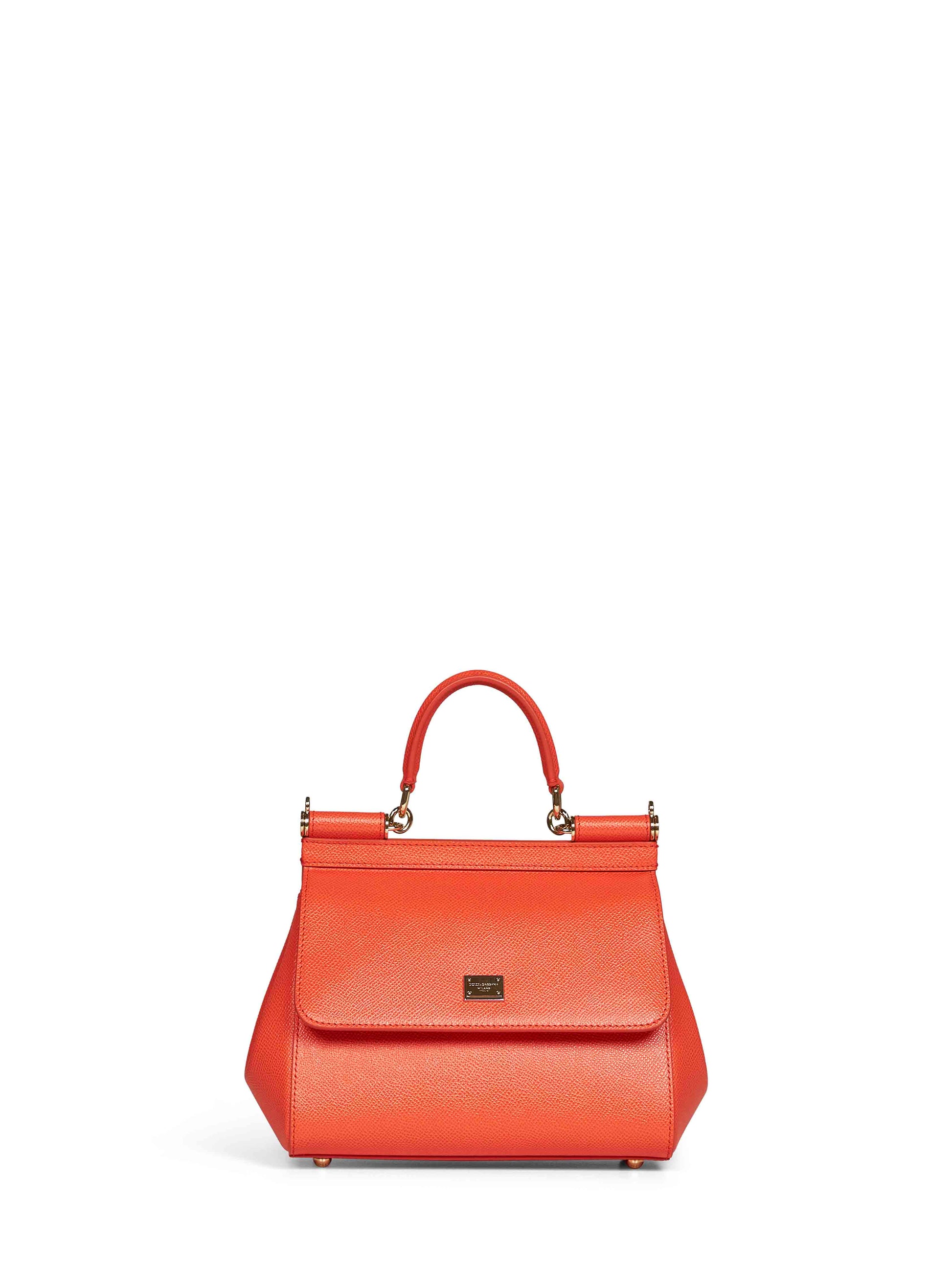 Dolce & Gabbana Women Orange Small Sicily Handbag DOLCE & GABBANA