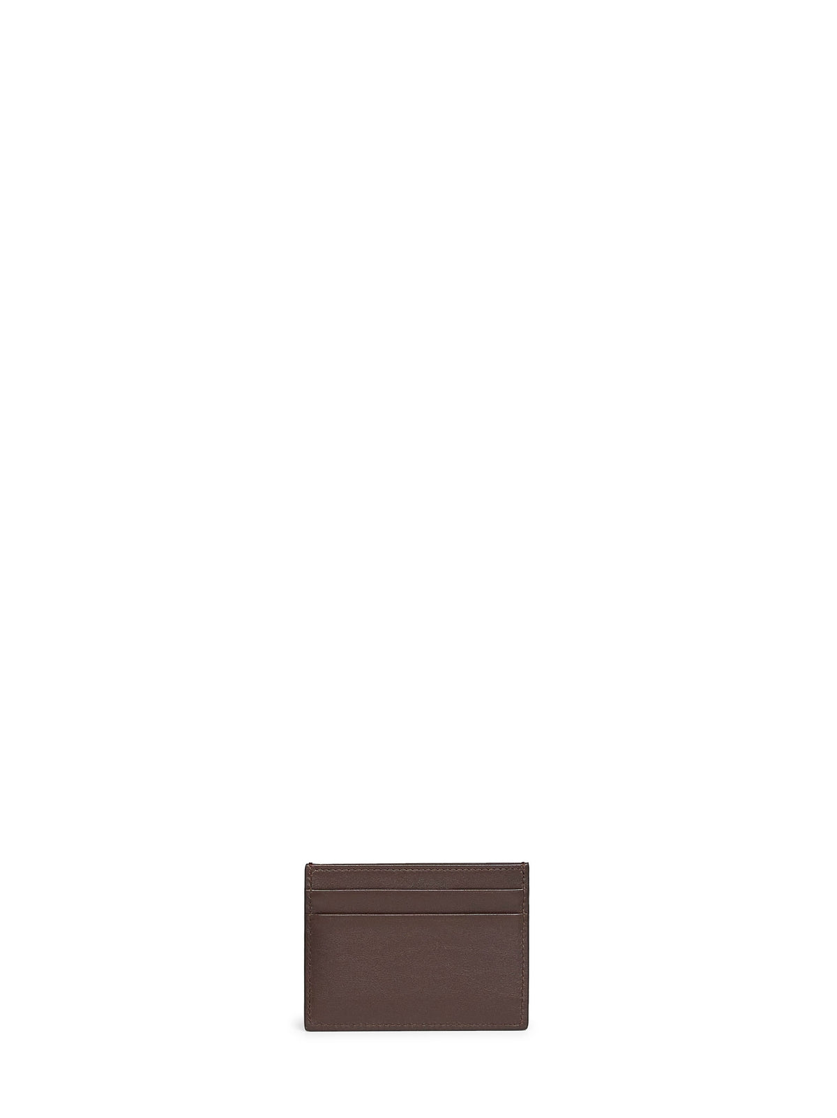 Dolce & Gabbana Women Dark Brown Plongé Calfskin Leather Card Holder DOLCE & GABBANA