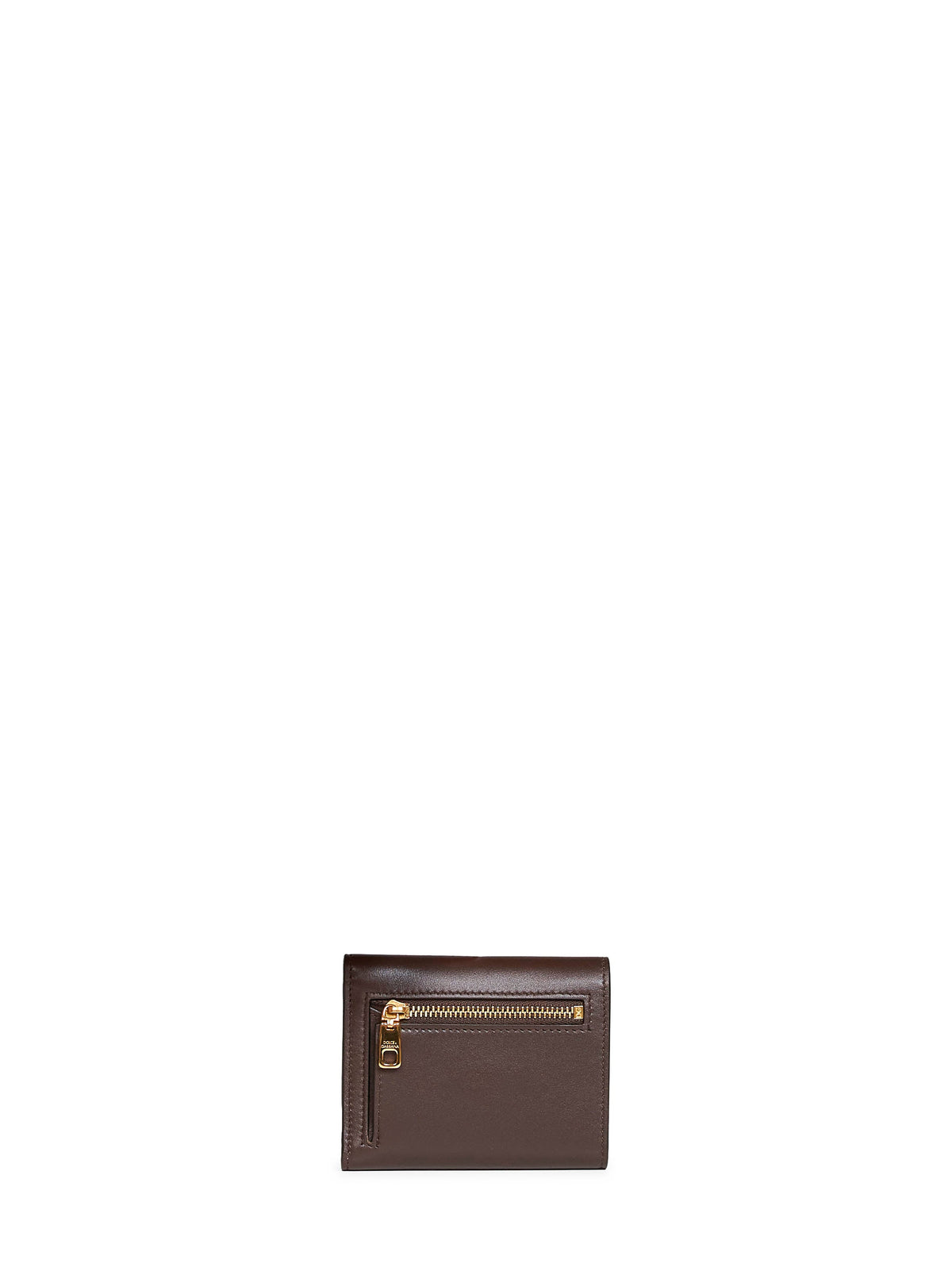 Dolce & Gabbana Women Dark Brown Plongé Calfskin Leather Wallet DOLCE & GABBANA