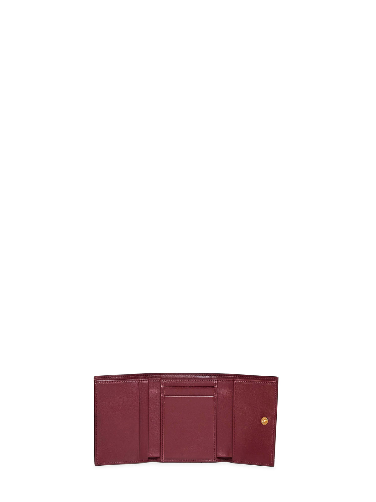 Dolce & Gabbana Women Burgundy Plongé Calfskin Leather Wallet DOLCE & GABBANA