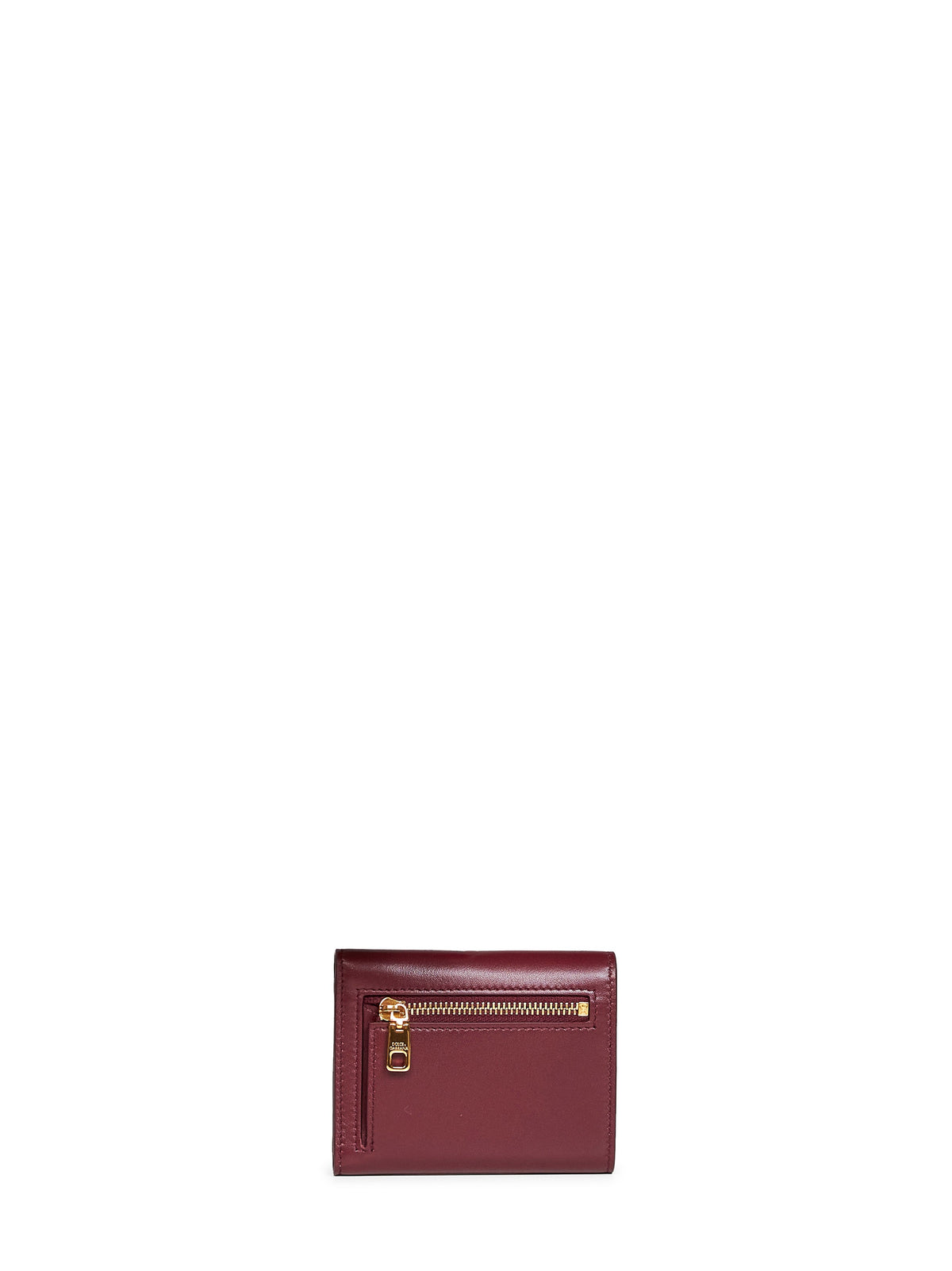 Dolce & Gabbana Women Burgundy Plongé Calfskin Leather Wallet DOLCE & GABBANA