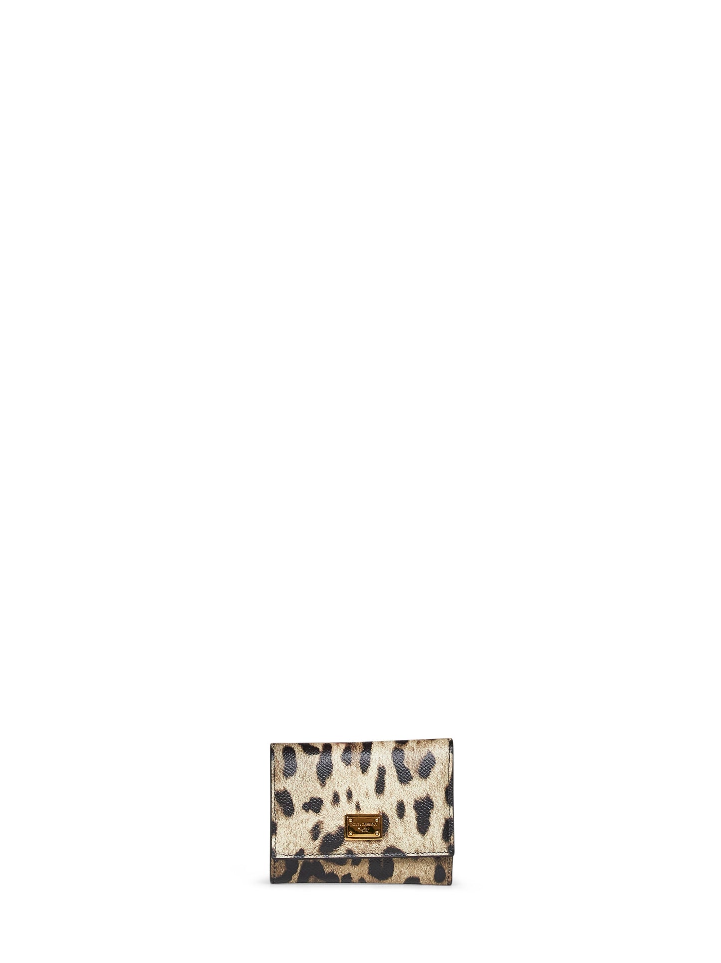 Dolce & Gabbana Women Leopard-Print Dauphine Leather Wallet DOLCE & GABBANA