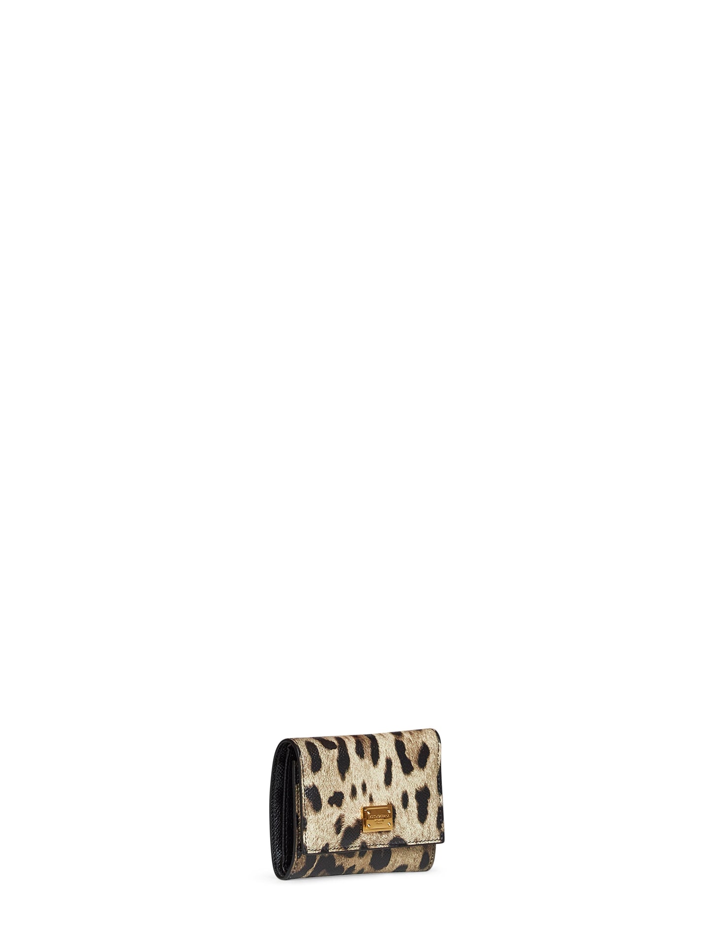 Dolce & Gabbana Women Leopard-Print Dauphine Leather Wallet DOLCE & GABBANA