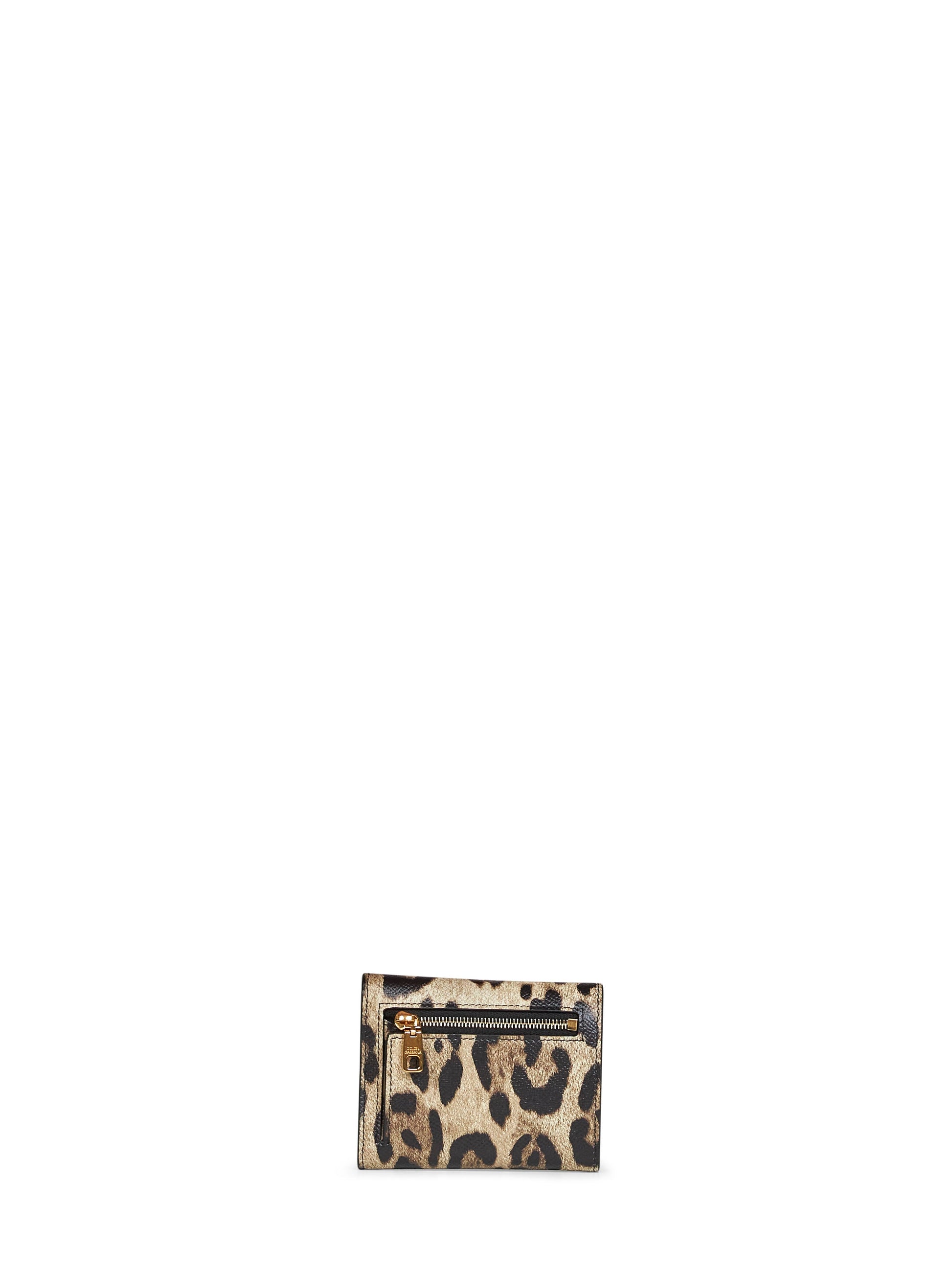 Dolce & Gabbana Women Leopard-Print Dauphine Leather Wallet DOLCE & GABBANA