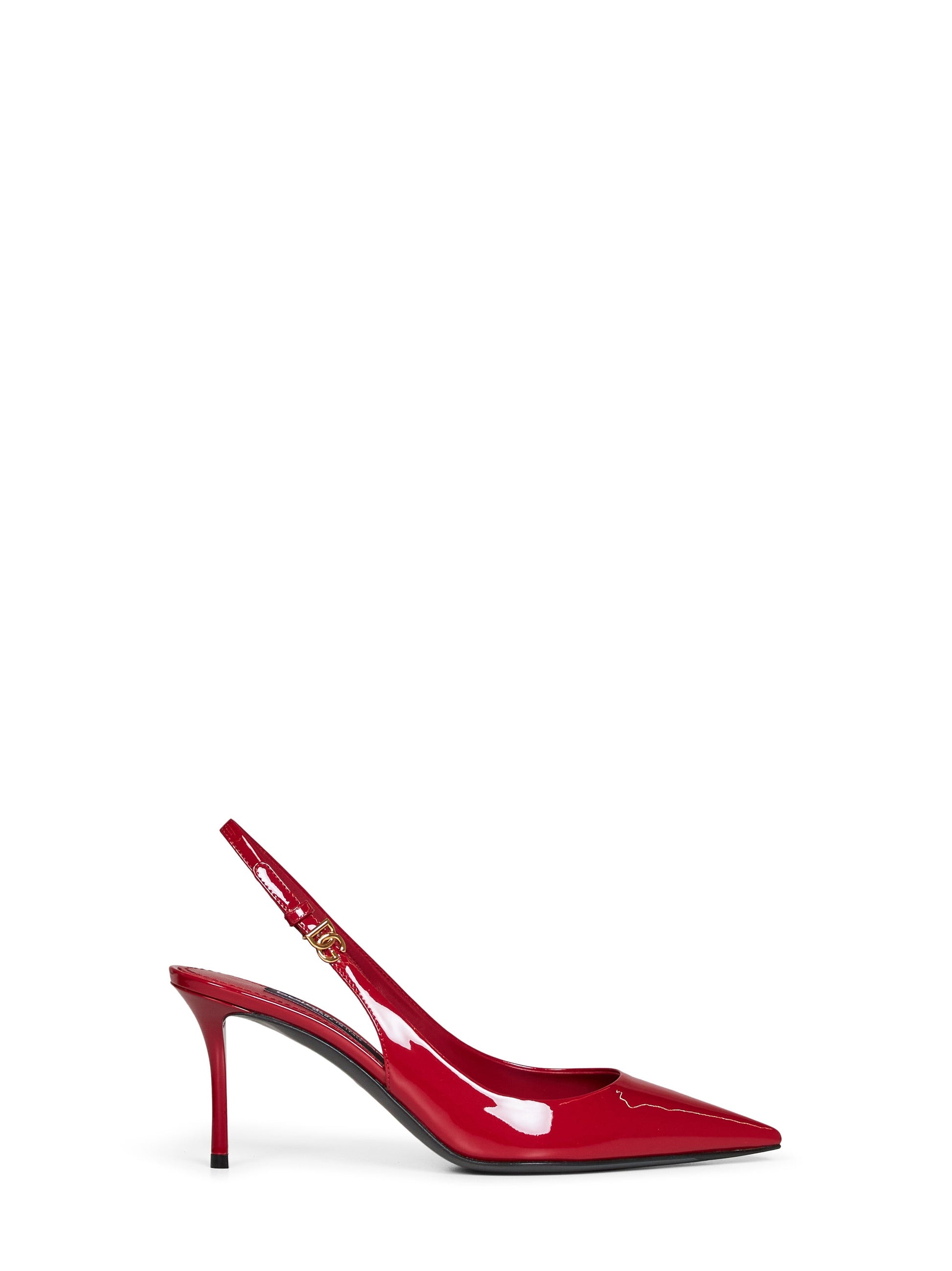 Dolce & Gabbana Women Red Patent Leather Slingback Pumps DOLCE & GABBANA
