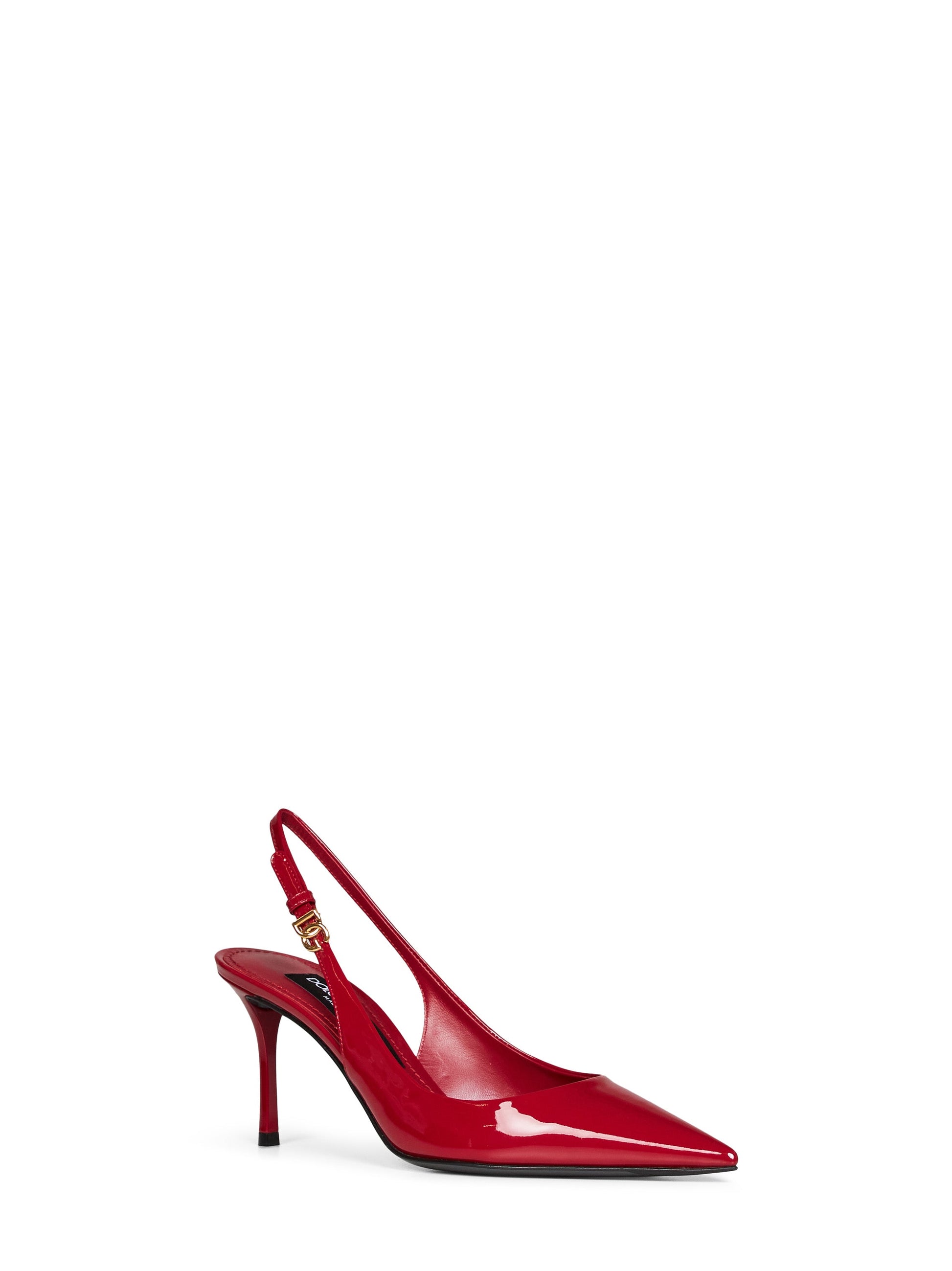 Dolce & Gabbana Women Red Patent Leather Slingback Pumps DOLCE & GABBANA