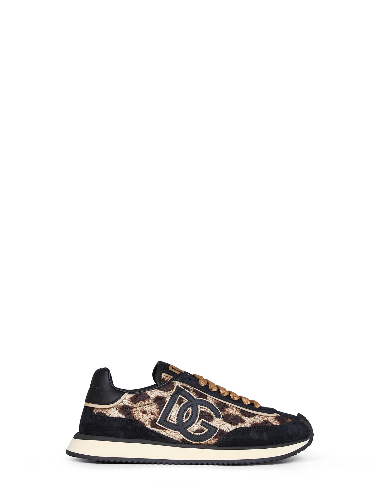 Dolce & Gabbana Women Leo-Print Fabric Dg Cushion Sneakers DOLCE & GABBANA
