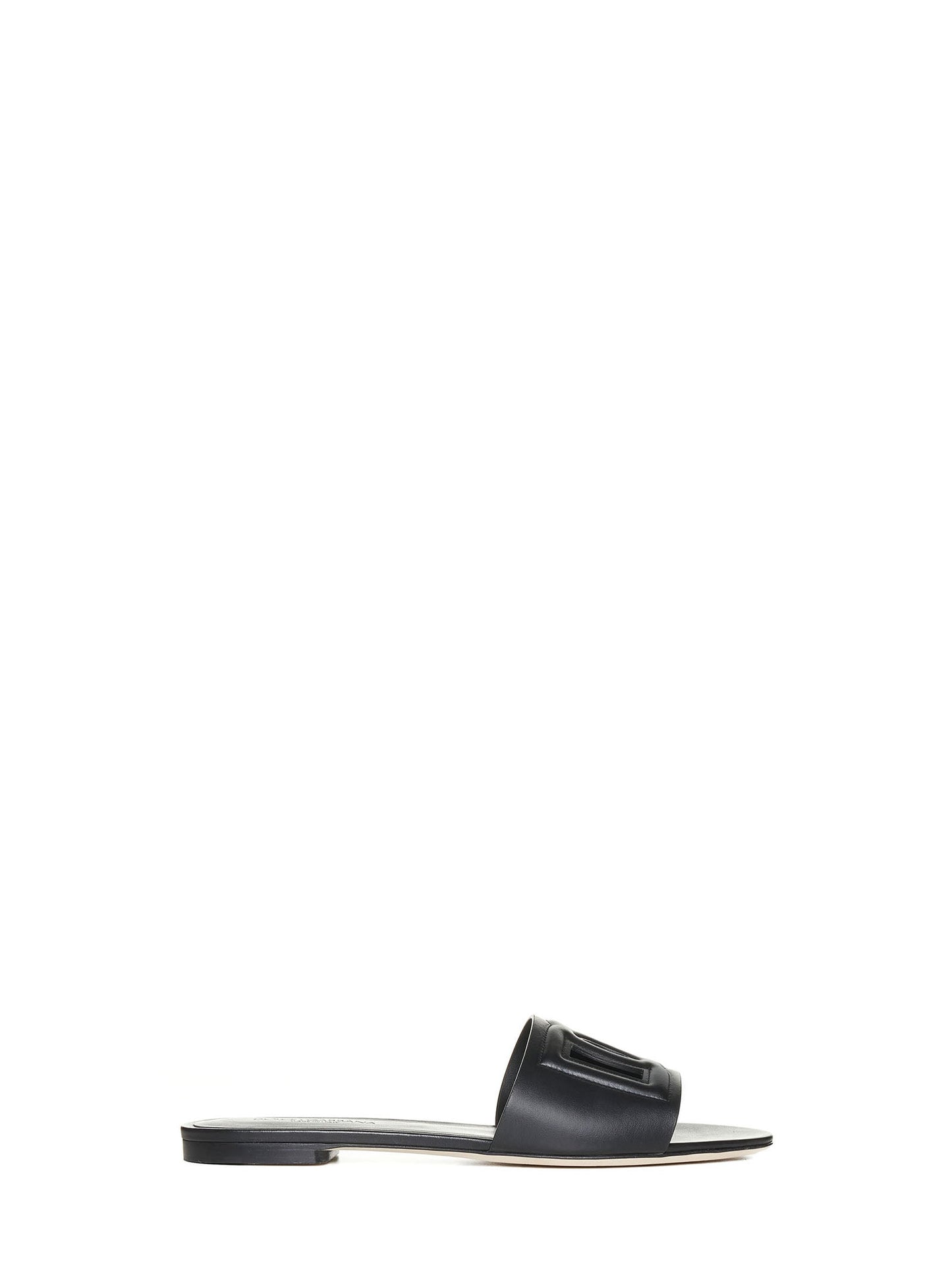 Dolce & Gabbana Women Calfskin Slides With Dg Millennials Logo DOLCE & GABBANA
