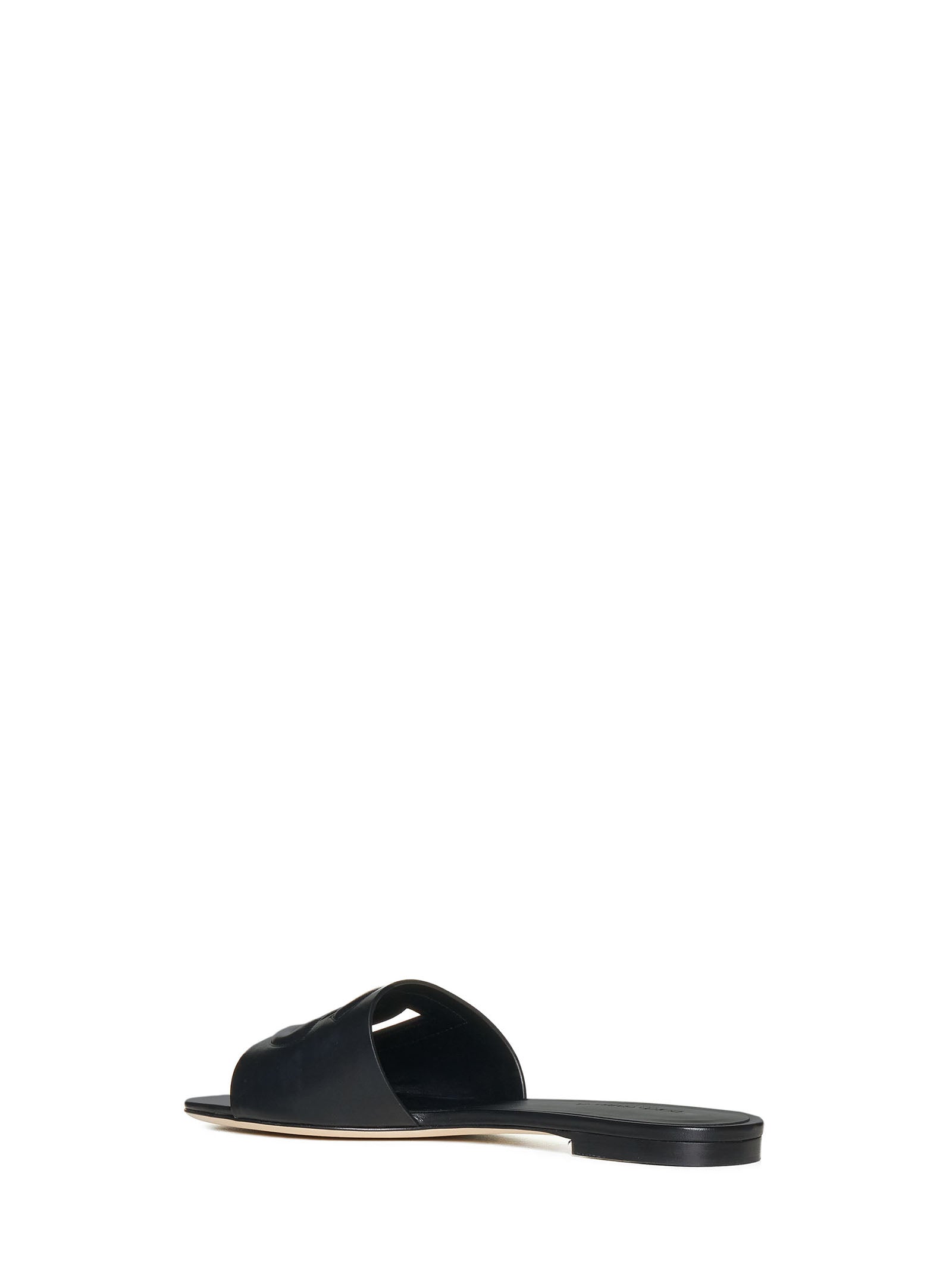 Dolce & Gabbana Women Calfskin Slides With Dg Millennials Logo DOLCE & GABBANA