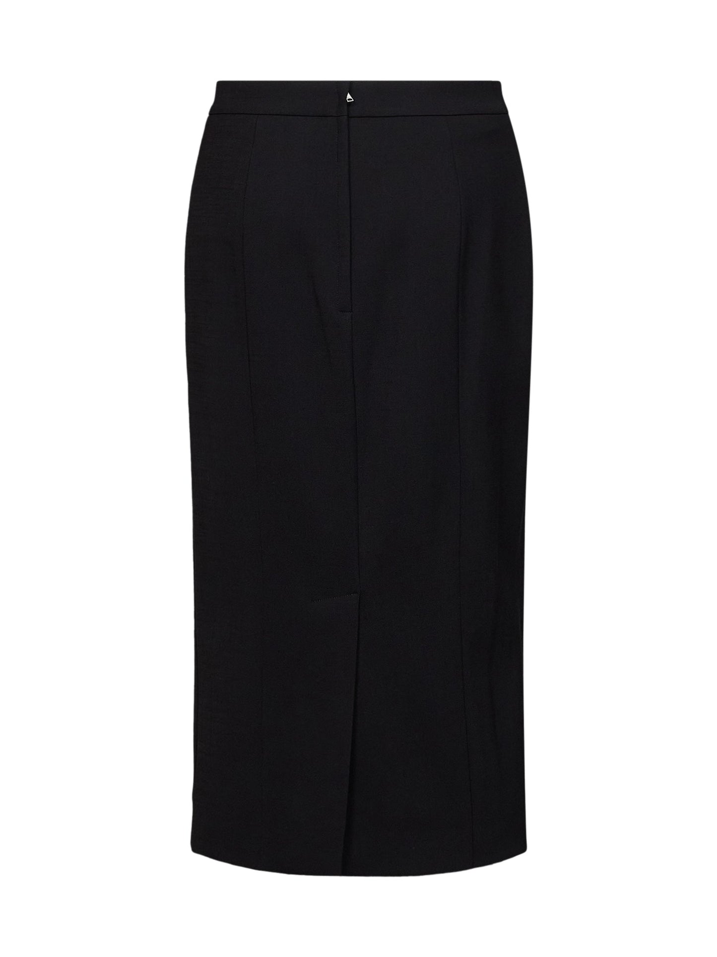 Dolce & Gabbana Women Black Stretch Wool Midi Pencil Skirt DOLCE & GABBANA