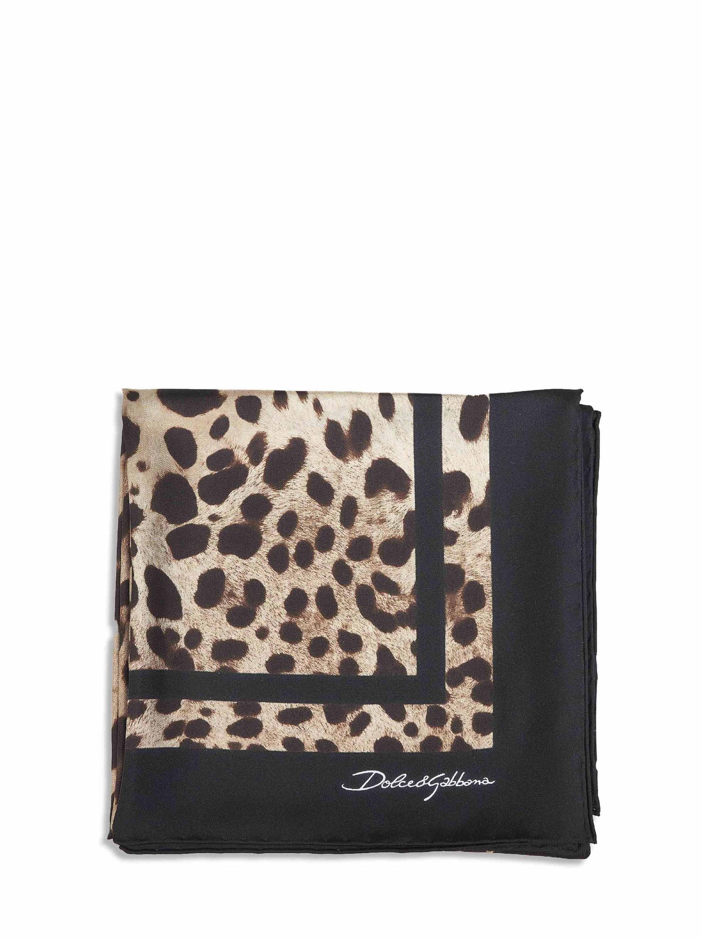 Dolce & Gabbana Women Leopard Print Silk Twill Scarf DOLCE & GABBANA