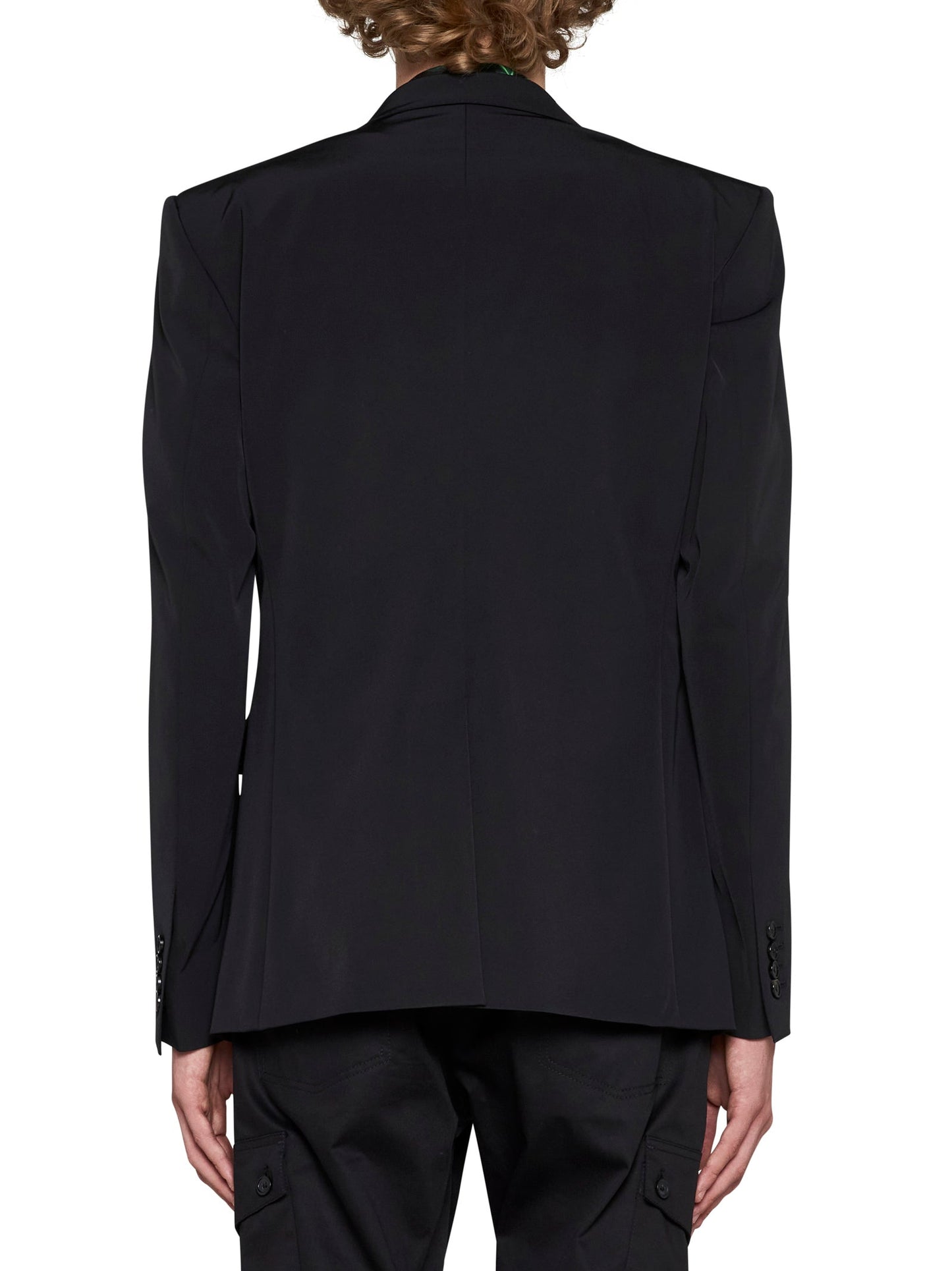 Dolce & Gabbana Men Black Technical Fabric Sicilia Single-Breasted Blazer DOLCE & GABBANA