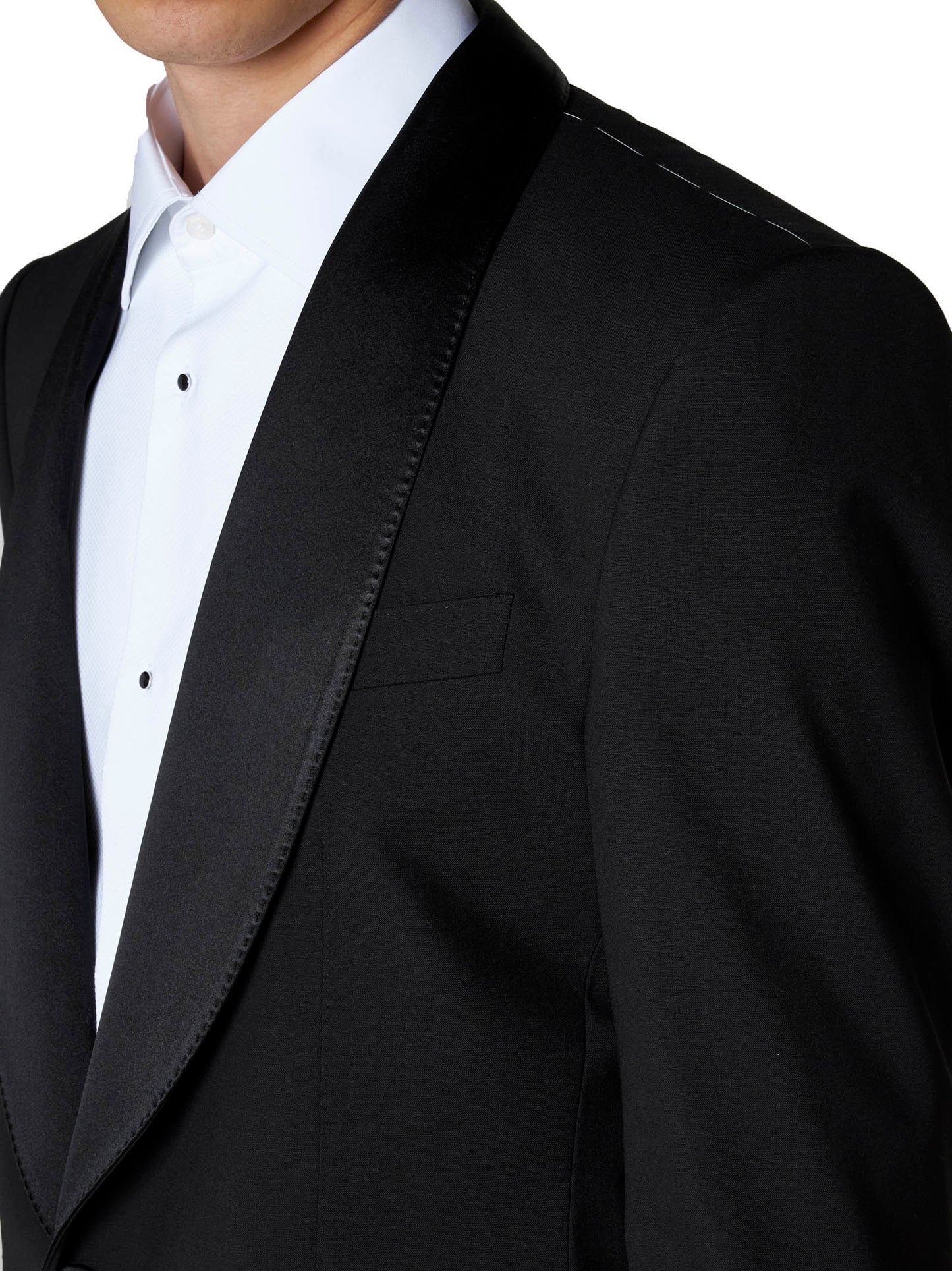Dolce & Gabbana Men Black Stretch Wool Sicilia Tuxedo Blazer DOLCE & GABBANA